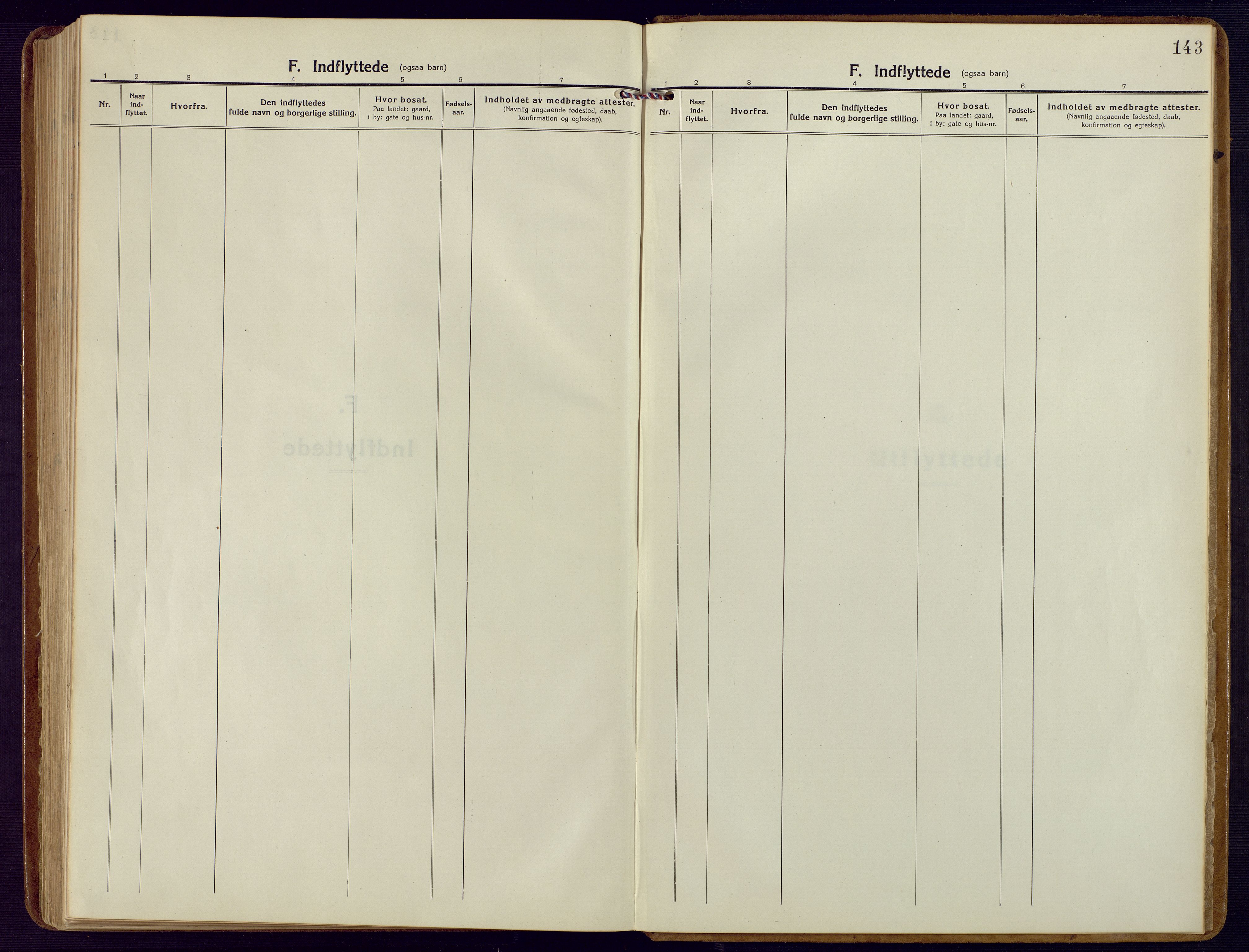 Holum sokneprestkontor, SAK/1111-0022/F/Fb/Fbb/L0005: Klokkerbok nr. B 5, 1920-1945, s. 143