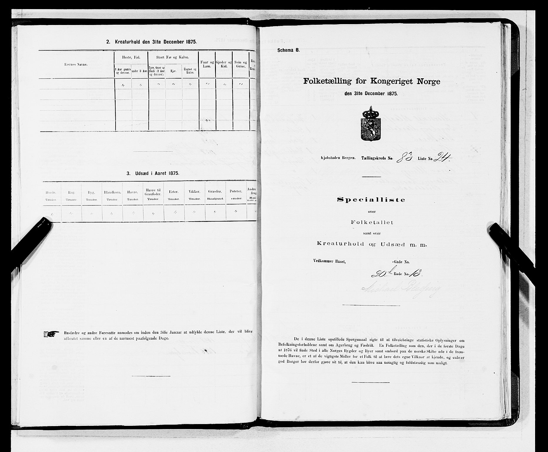 SAB, Folketelling 1875 for 1301 Bergen kjøpstad, 1875, s. 4499