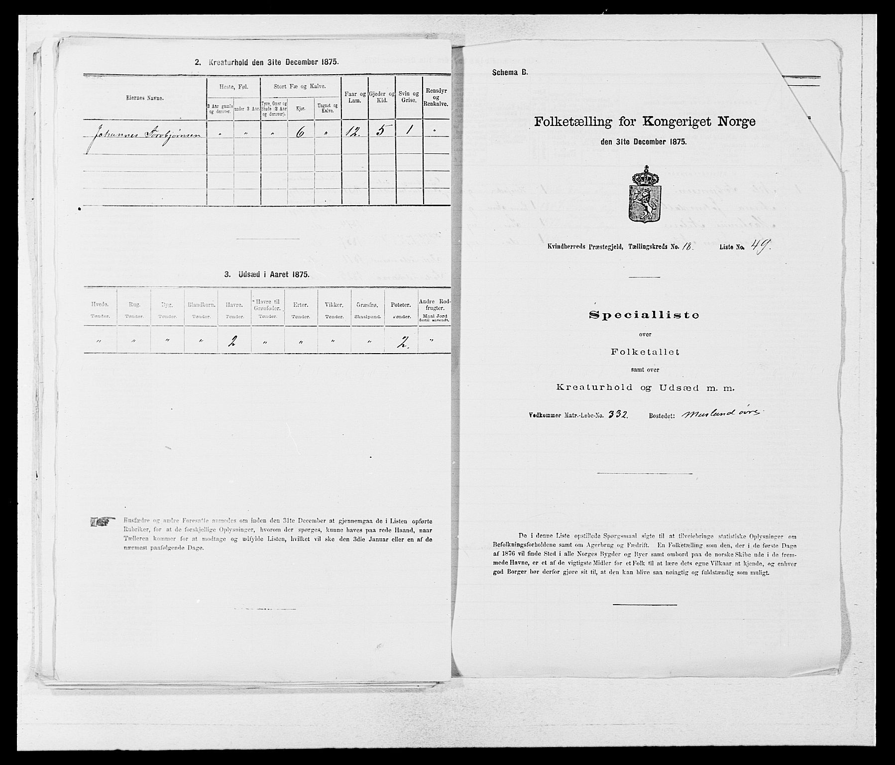 SAB, Folketelling 1875 for 1224P Kvinnherad prestegjeld, 1875, s. 1199