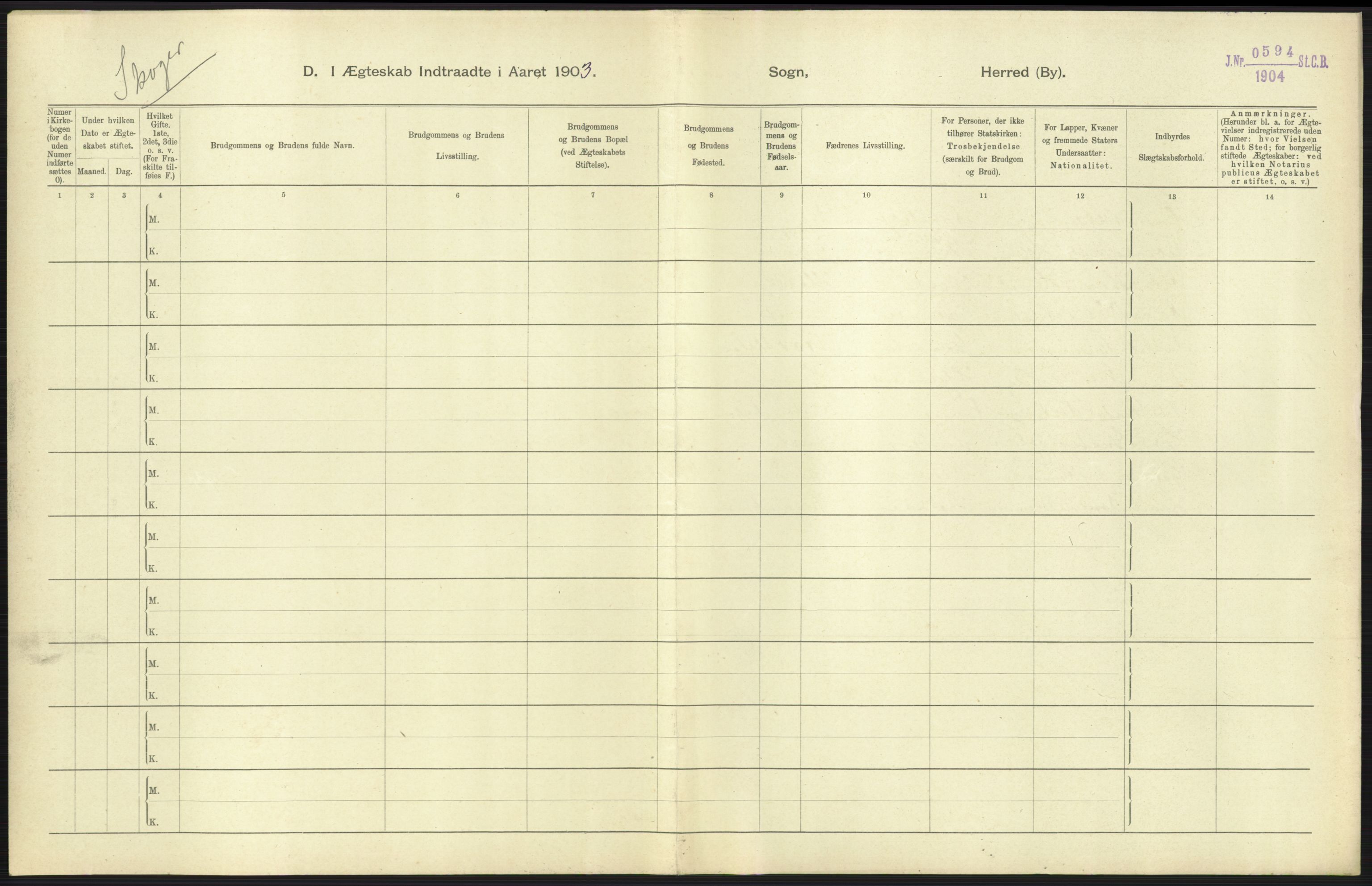 Statistisk sentralbyrå, Sosiodemografiske emner, Befolkning, AV/RA-S-2228/D/Df/Dfa/Dfaa/L0008: Jarlsberg og Larvik amt: Fødte, gifte, døde, 1903, s. 445