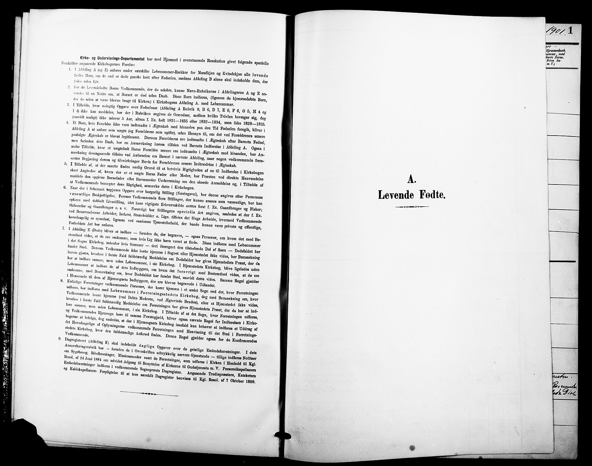 Andebu kirkebøker, SAKO/A-336/G/Ga/L0005: Klokkerbok nr. I 5, 1901-1925