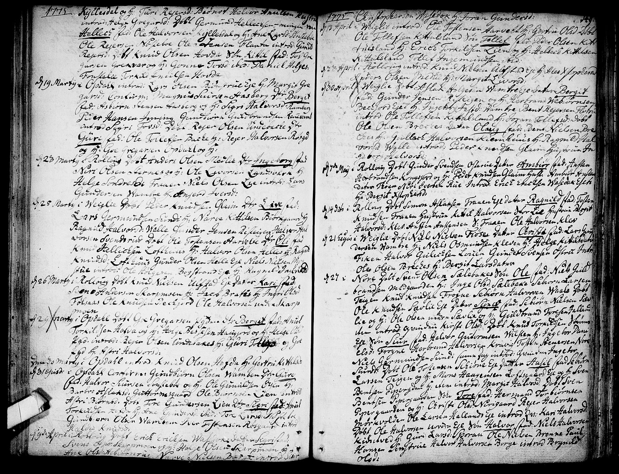 Rollag kirkebøker, AV/SAKO-A-240/F/Fa/L0003: Ministerialbok nr. I 3, 1743-1778, s. 149