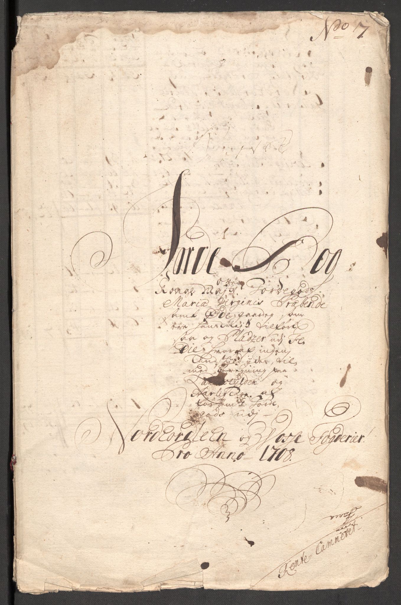 Rentekammeret inntil 1814, Reviderte regnskaper, Fogderegnskap, AV/RA-EA-4092/R51/L3189: Fogderegnskap Nordhordland og Voss, 1708, s. 44