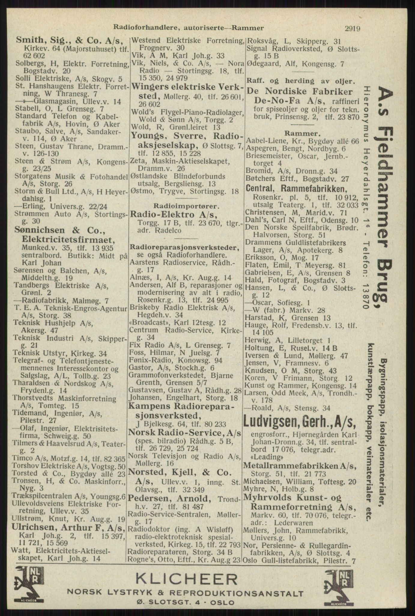 Kristiania/Oslo adressebok, PUBL/-, 1941, s. 2919