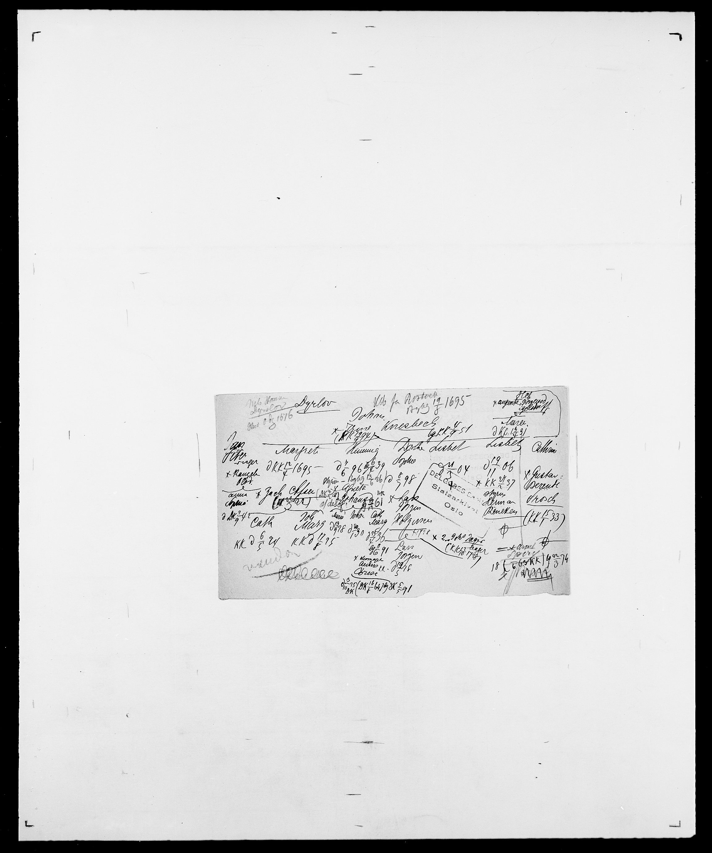 Delgobe, Charles Antoine - samling, AV/SAO-PAO-0038/D/Da/L0010: Dürendahl - Fagelund, s. 21