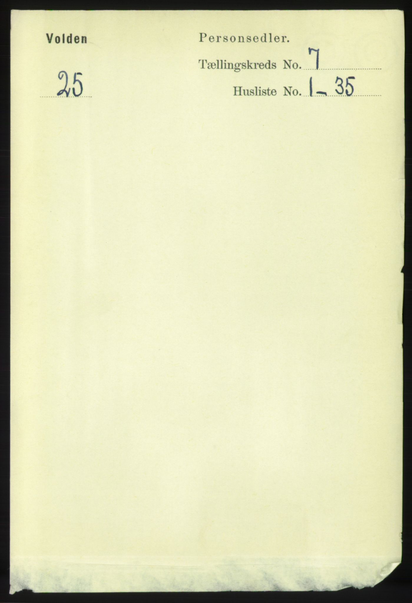 RA, Folketelling 1891 for 1519 Volda herred, 1891, s. 3349