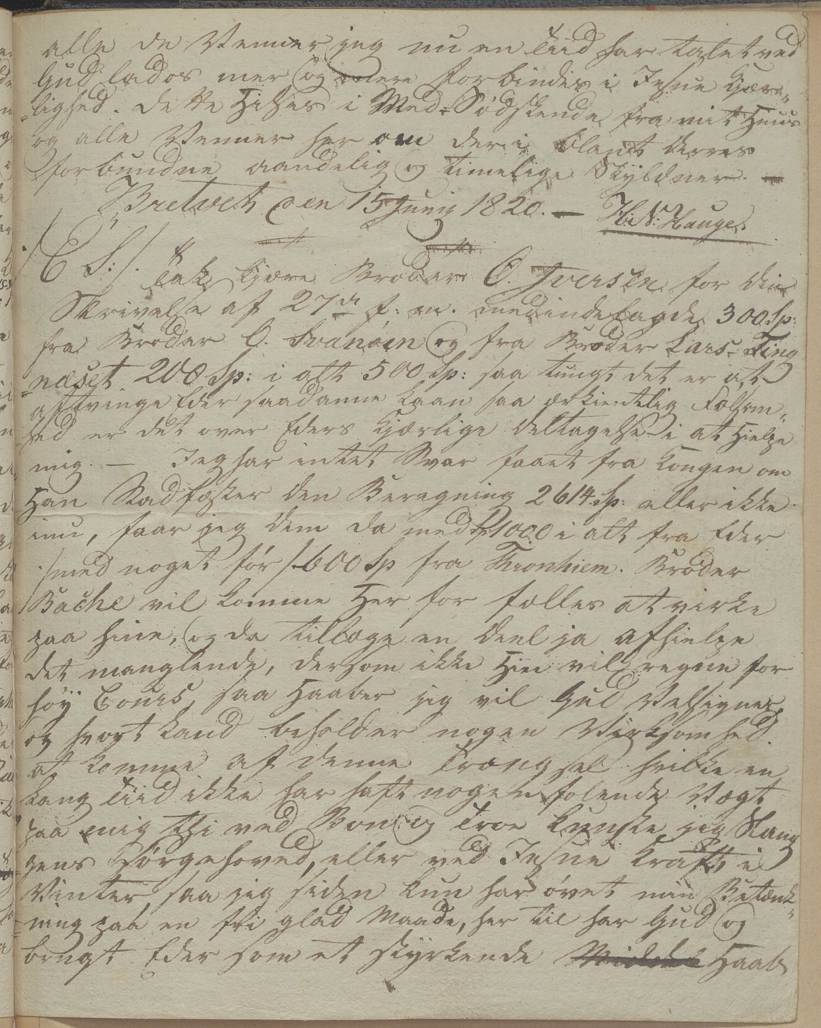 Heggtveitsamlingen, TMF/A-1007/H/L0052/0002: Innbundne brev Ms. S, med innlagt registratur / Innbundne brev Ms S, tillegg/Ad. S. , 1816-1824