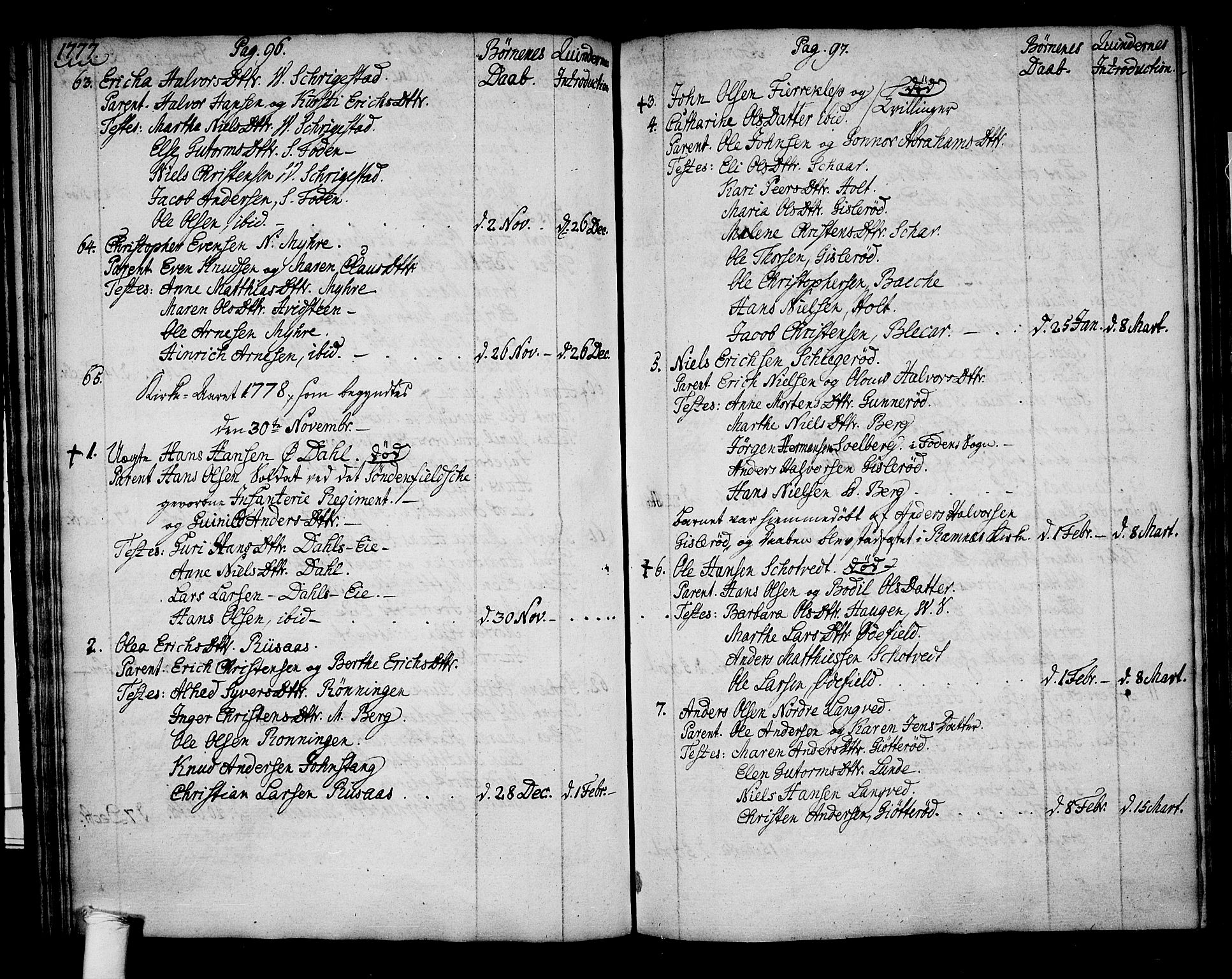 Ramnes kirkebøker, SAKO/A-314/F/Fa/L0002: Ministerialbok nr. I 2, 1773-1790, s. 96-97