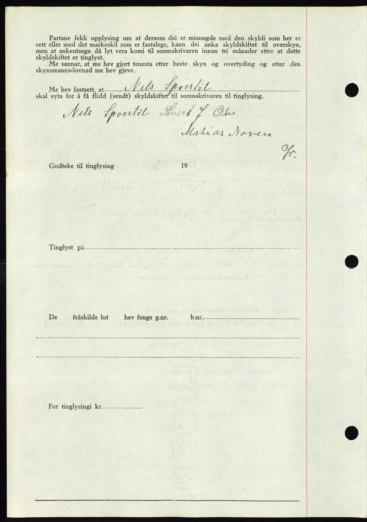 Søre Sunnmøre sorenskriveri, AV/SAT-A-4122/1/2/2C/L0064: Pantebok nr. 58, 1937-1938, Dagboknr: 1765/1937