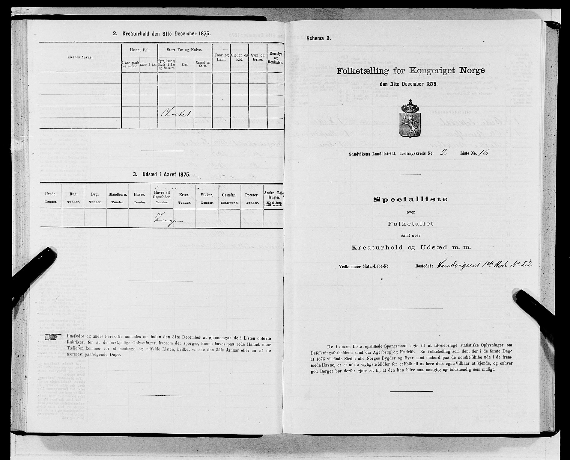 SAB, Folketelling 1875 for 1281L Bergen landdistrikt, Domkirkens landsokn og Sandvikens landsokn, 1875, s. 157