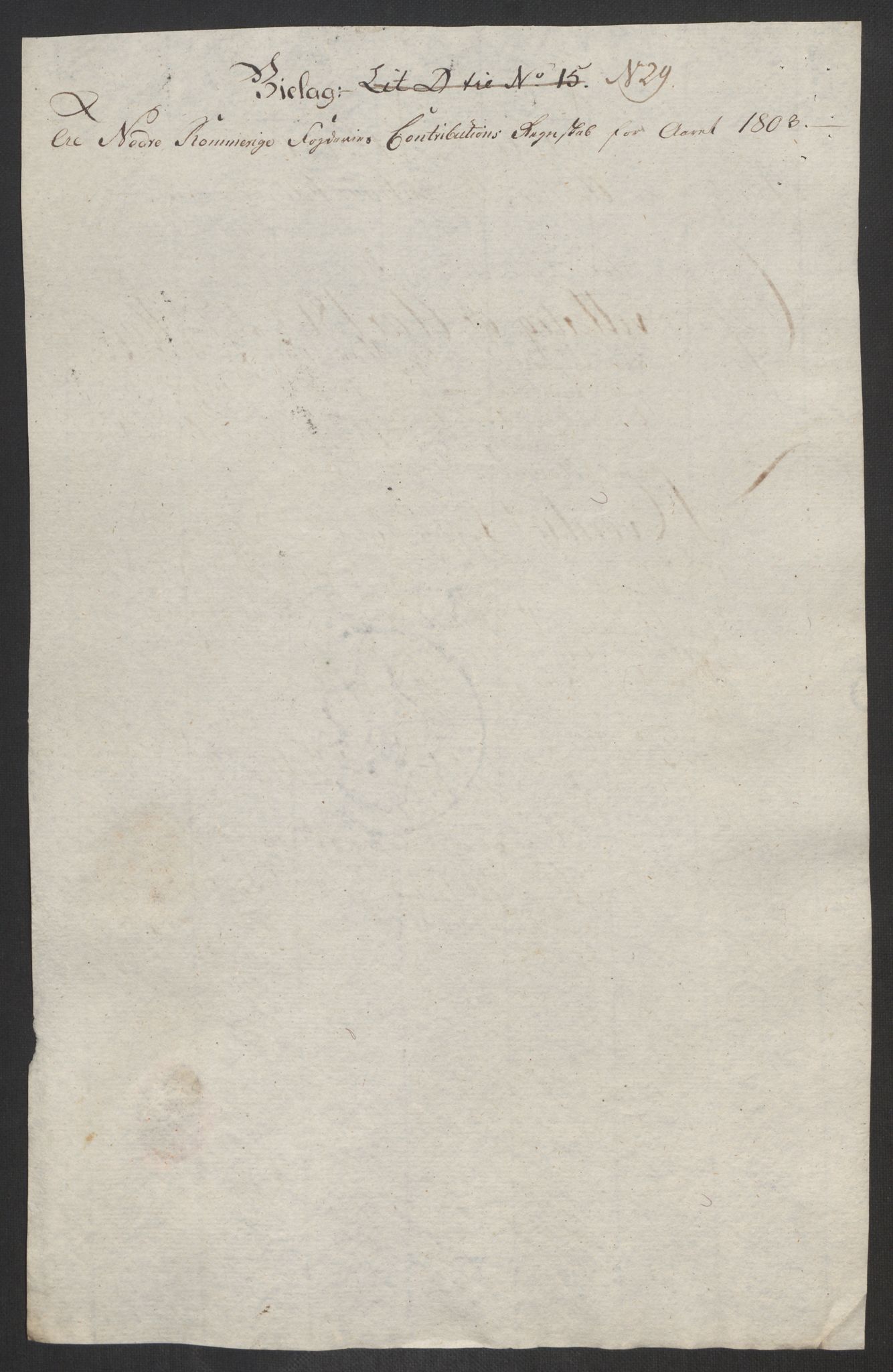 Rentekammeret inntil 1814, Reviderte regnskaper, Fogderegnskap, AV/RA-EA-4092/R11/L0679: Fogderegnskap Nedre Romerike, 1803, s. 120