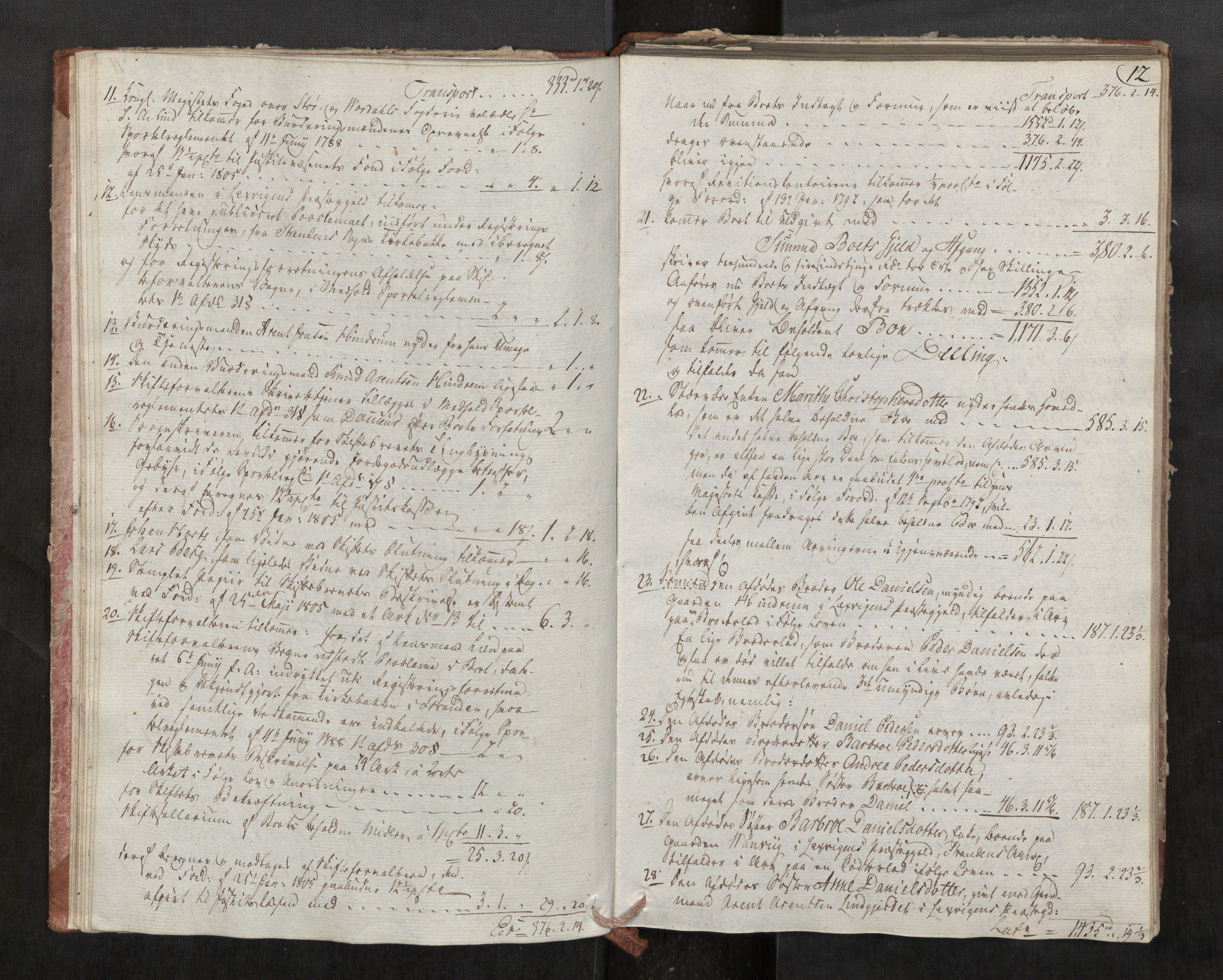 Stjør- og Verdal sorenskriveri, AV/SAT-A-4167/1/3/3A/L0021: Skifteprotokoll 16, 1807-1808, s. 12