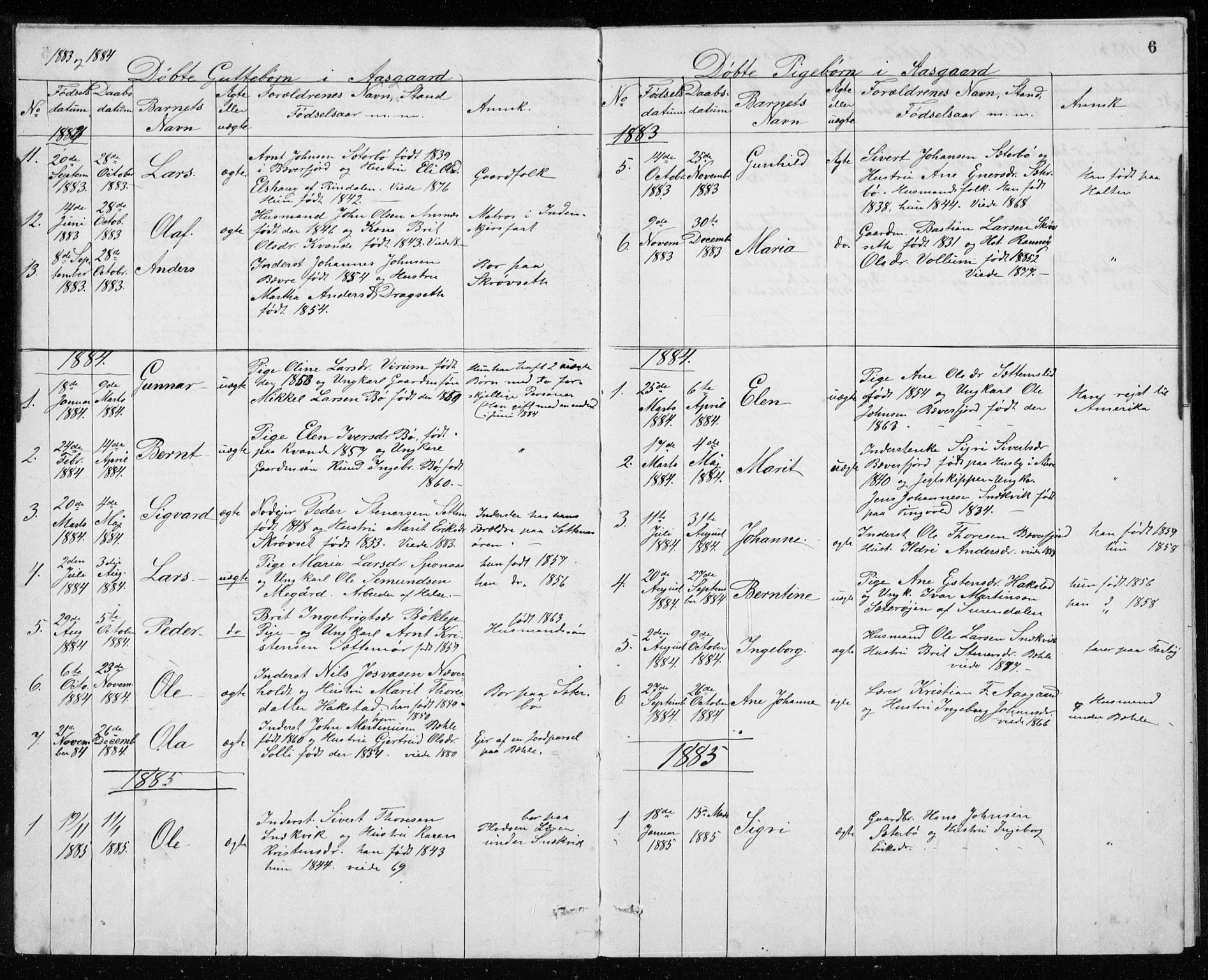 Ministerialprotokoller, klokkerbøker og fødselsregistre - Møre og Romsdal, AV/SAT-A-1454/594/L1035: Ministerialbok nr. 594A01, 1879-1933, s. 6