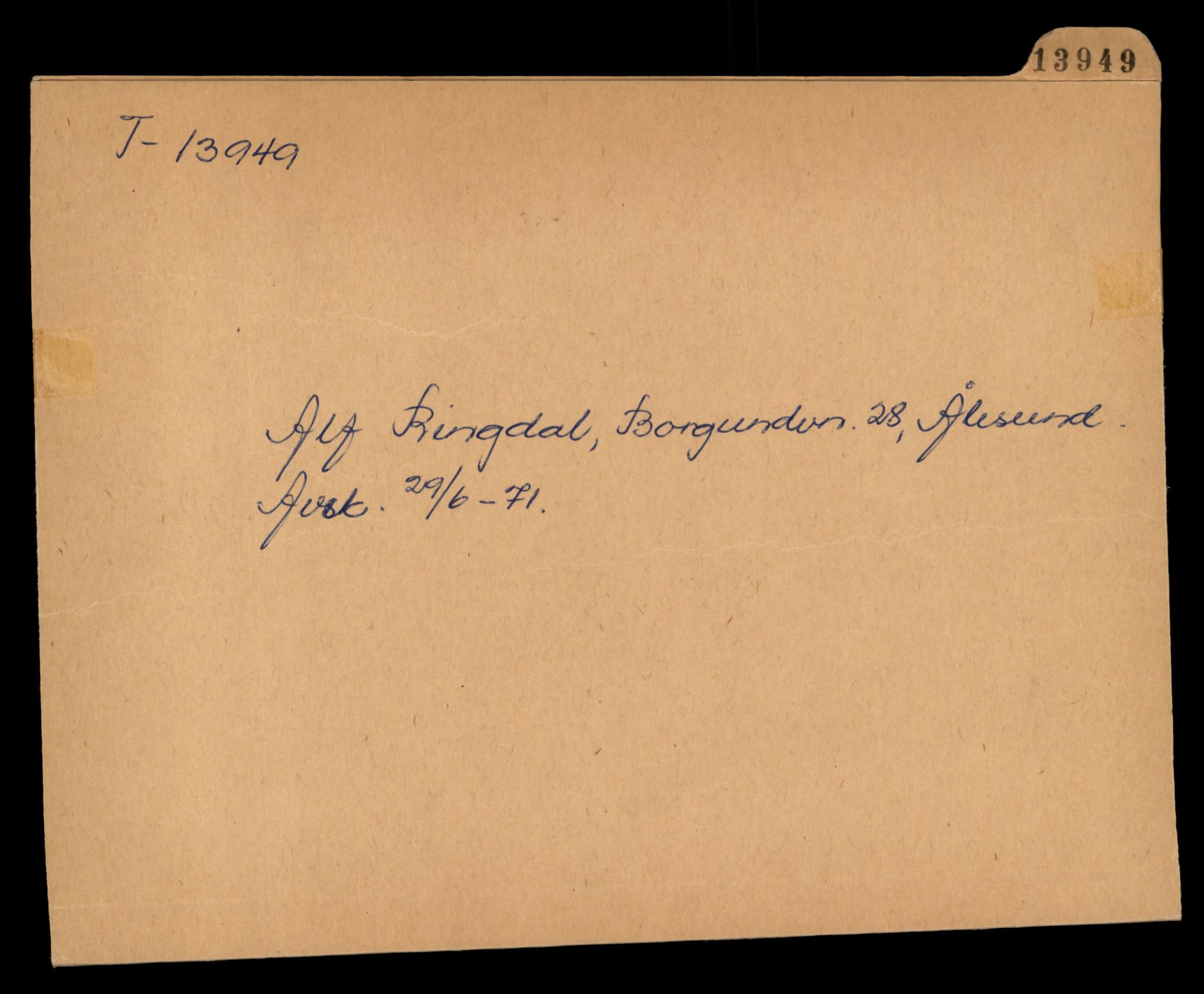 Møre og Romsdal vegkontor - Ålesund trafikkstasjon, AV/SAT-A-4099/F/Fe/L0042: Registreringskort for kjøretøy T 13906 - T 14079, 1927-1998, s. 713