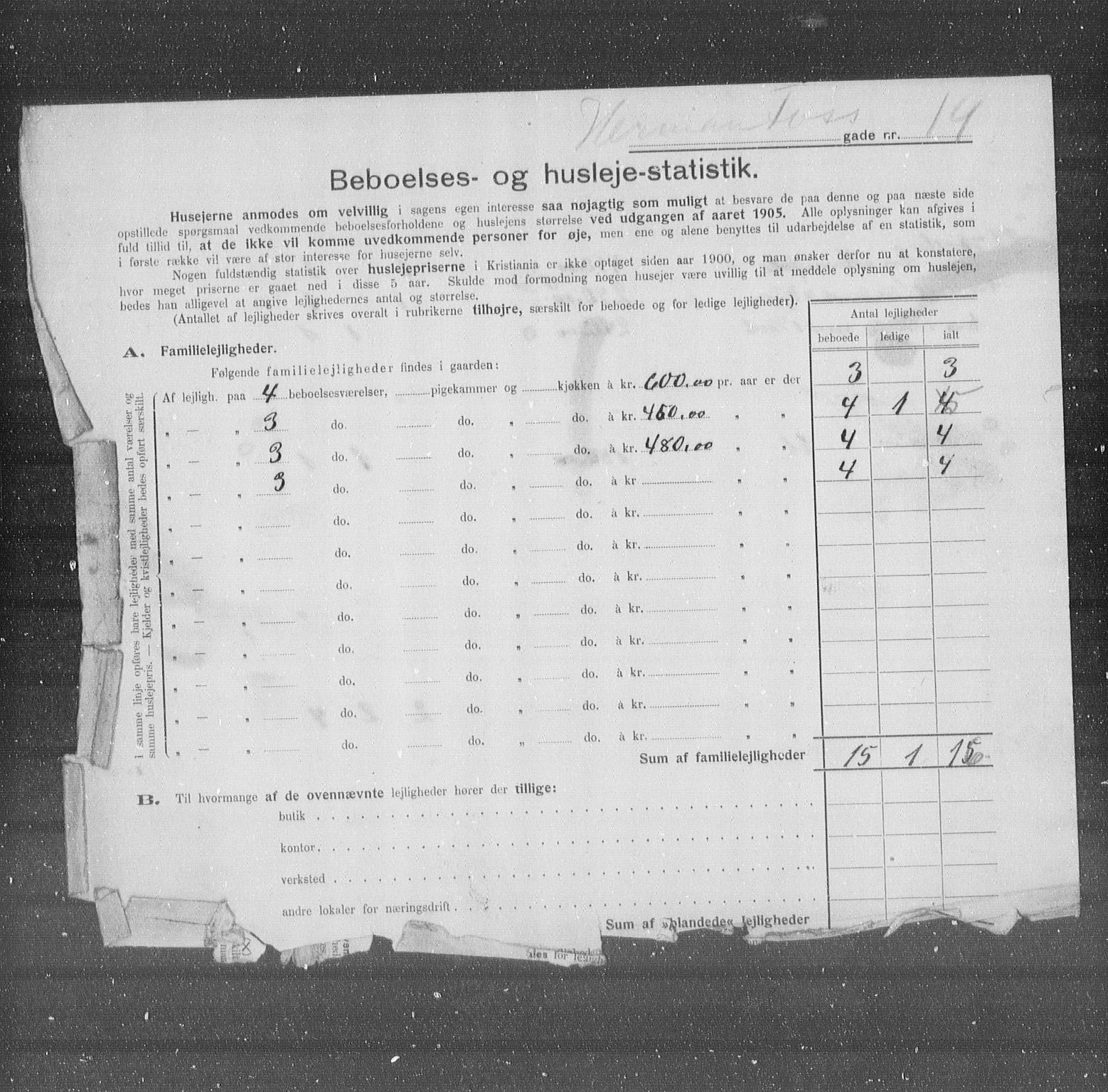 OBA, Kommunal folketelling 31.12.1905 for Kristiania kjøpstad, 1905, s. 20227