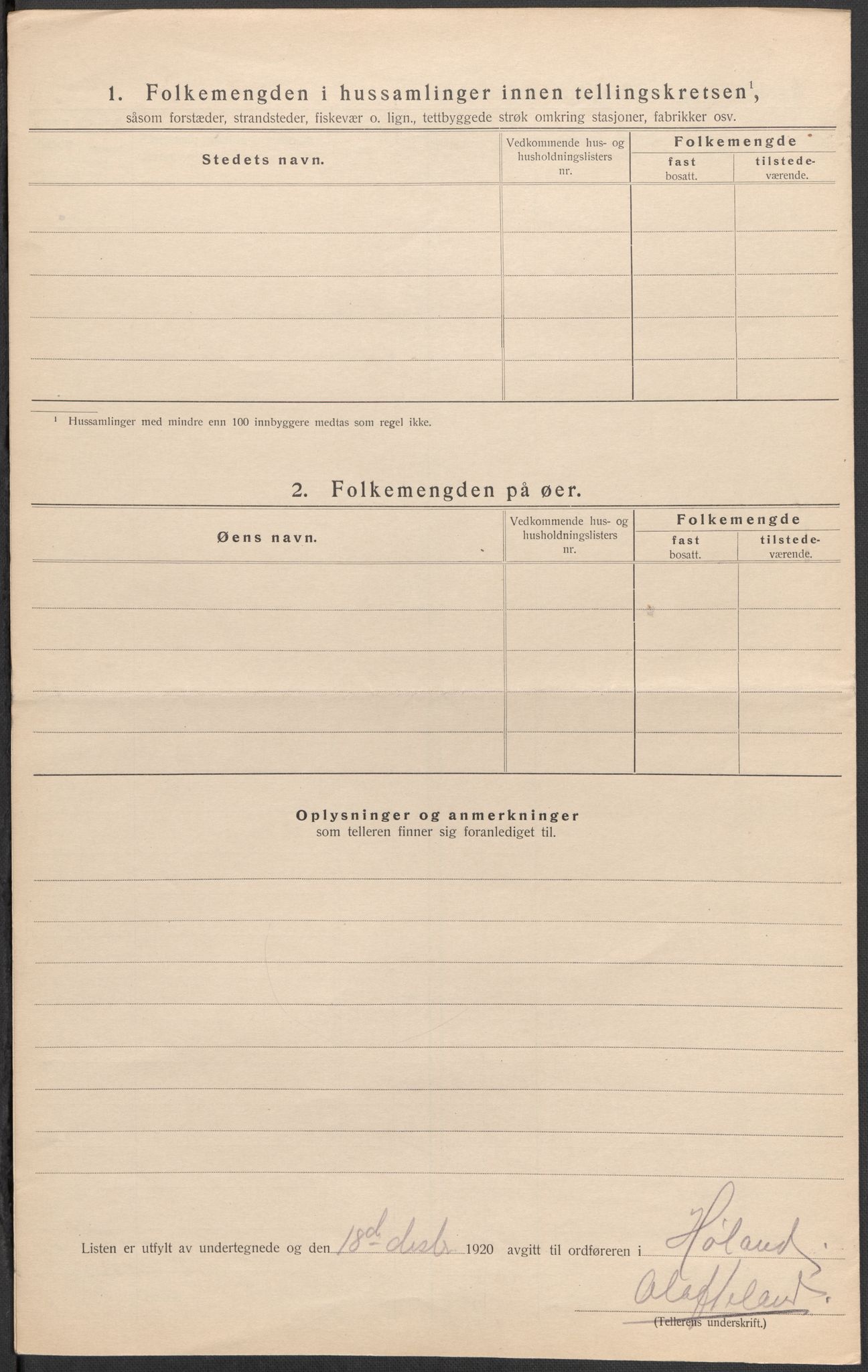 SAO, Folketelling 1920 for 0221 Høland herred, 1920, s. 30