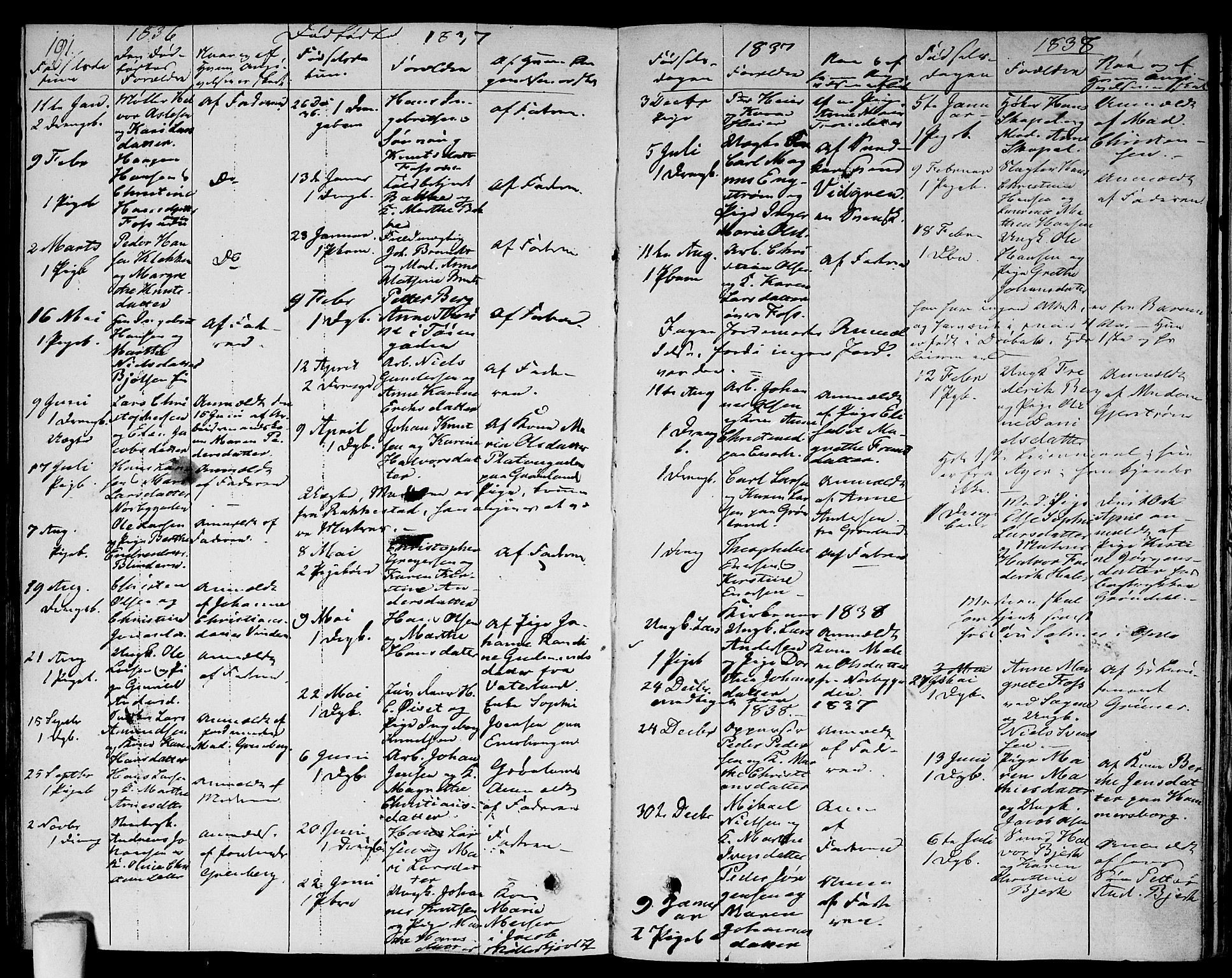 Aker prestekontor kirkebøker, AV/SAO-A-10861/F/L0016: Ministerialbok nr. 16, 1827-1841, s. 191