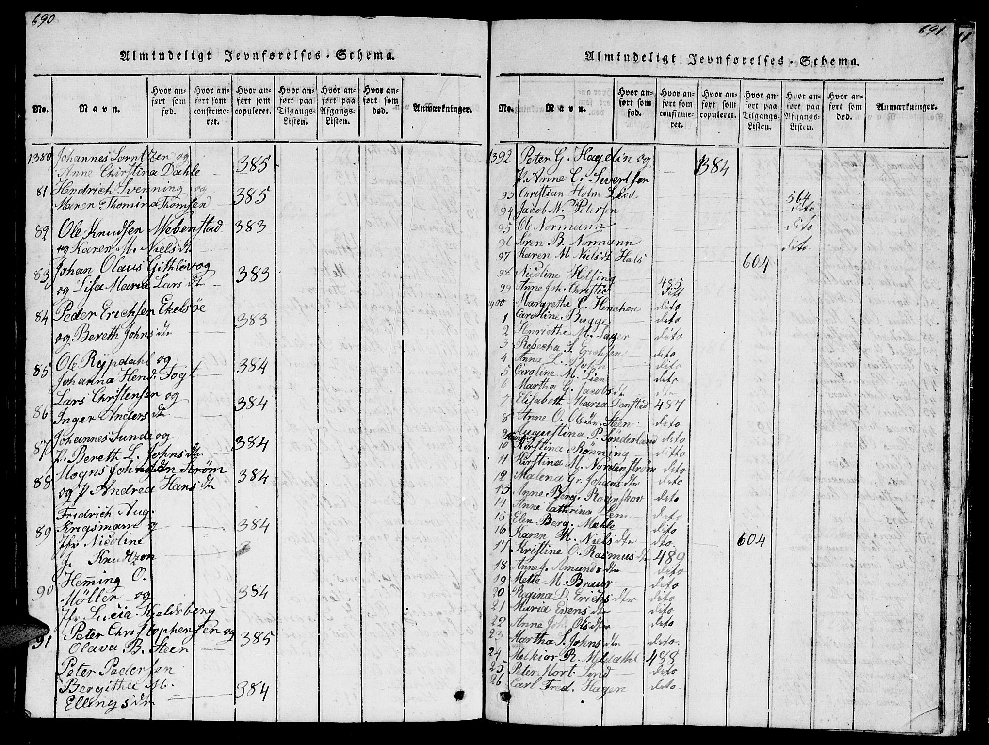 Ministerialprotokoller, klokkerbøker og fødselsregistre - Møre og Romsdal, AV/SAT-A-1454/572/L0856: Klokkerbok nr. 572C01, 1819-1832, s. 690-691