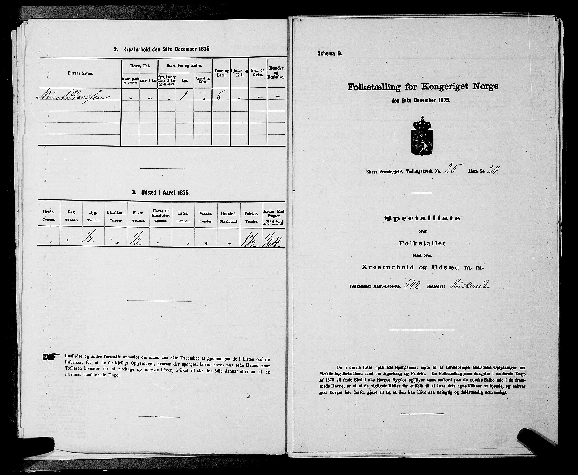 SAKO, Folketelling 1875 for 0624P Eiker prestegjeld, 1875, s. 4326