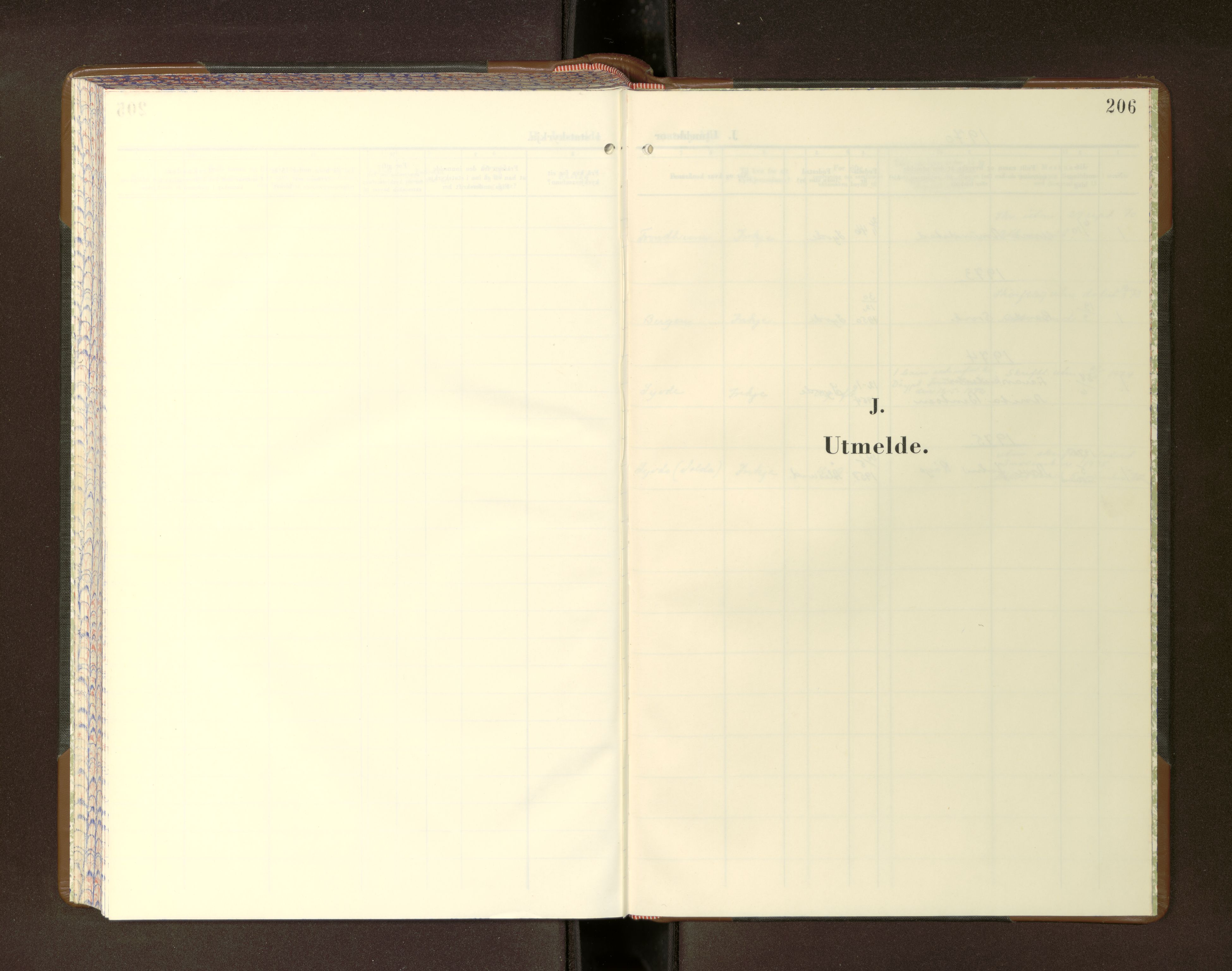 Ministerialprotokoller, klokkerbøker og fødselsregistre - Møre og Romsdal, AV/SAT-A-1454/502/L0030: Klokkerbok nr. 502---, 1967-1976, s. 206