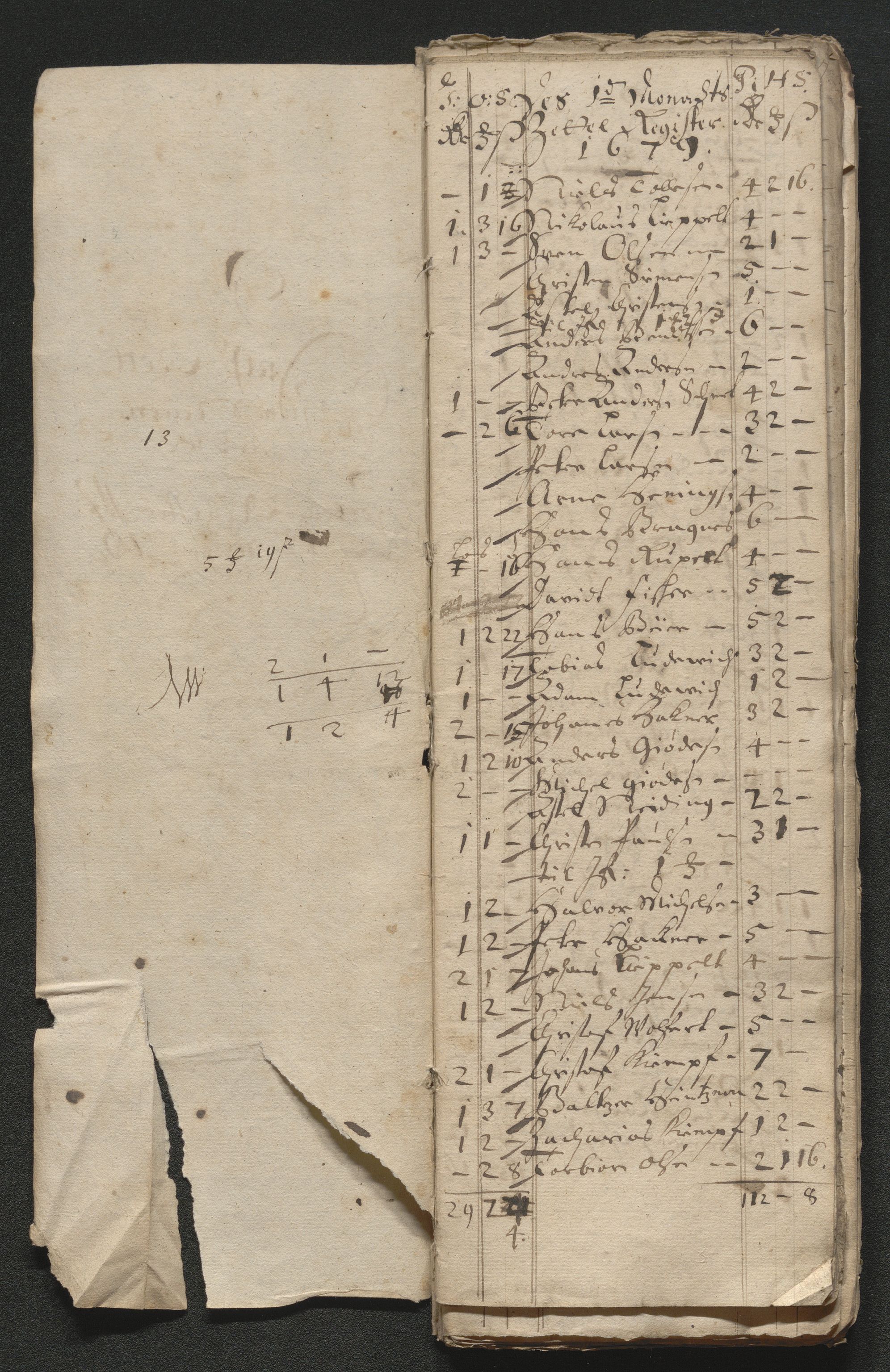 Kongsberg Sølvverk 1623-1816, SAKO/EA-3135/001/D/Dc/Dcd/L0046: Utgiftsregnskap for gruver m.m., 1679, s. 270