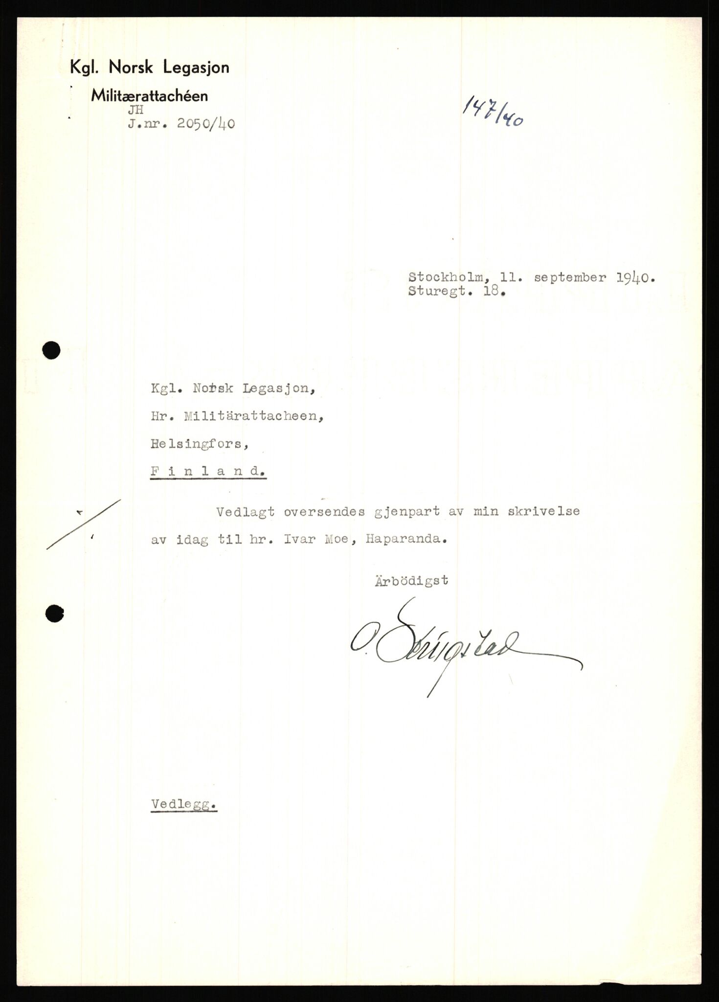 Forsvaret, Forsvarets krigshistoriske avdeling, AV/RA-RAFA-2017/Y/Ya/L0006: II-C-11-11,2 - Utenriksdepartementet.  Legasjonen i Helsingfors., 1940-1946, s. 170