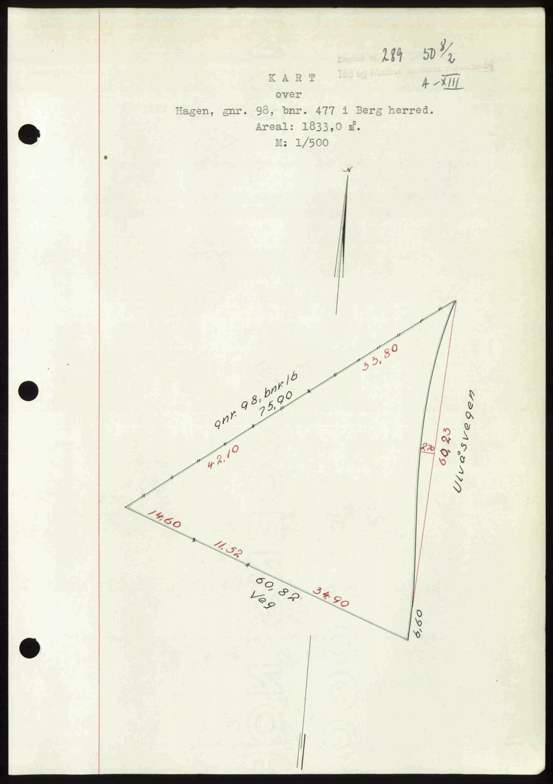 Idd og Marker sorenskriveri, SAO/A-10283/G/Gb/Gbb/L0013: Pantebok nr. A13, 1949-1950, Dagboknr: 289/1950