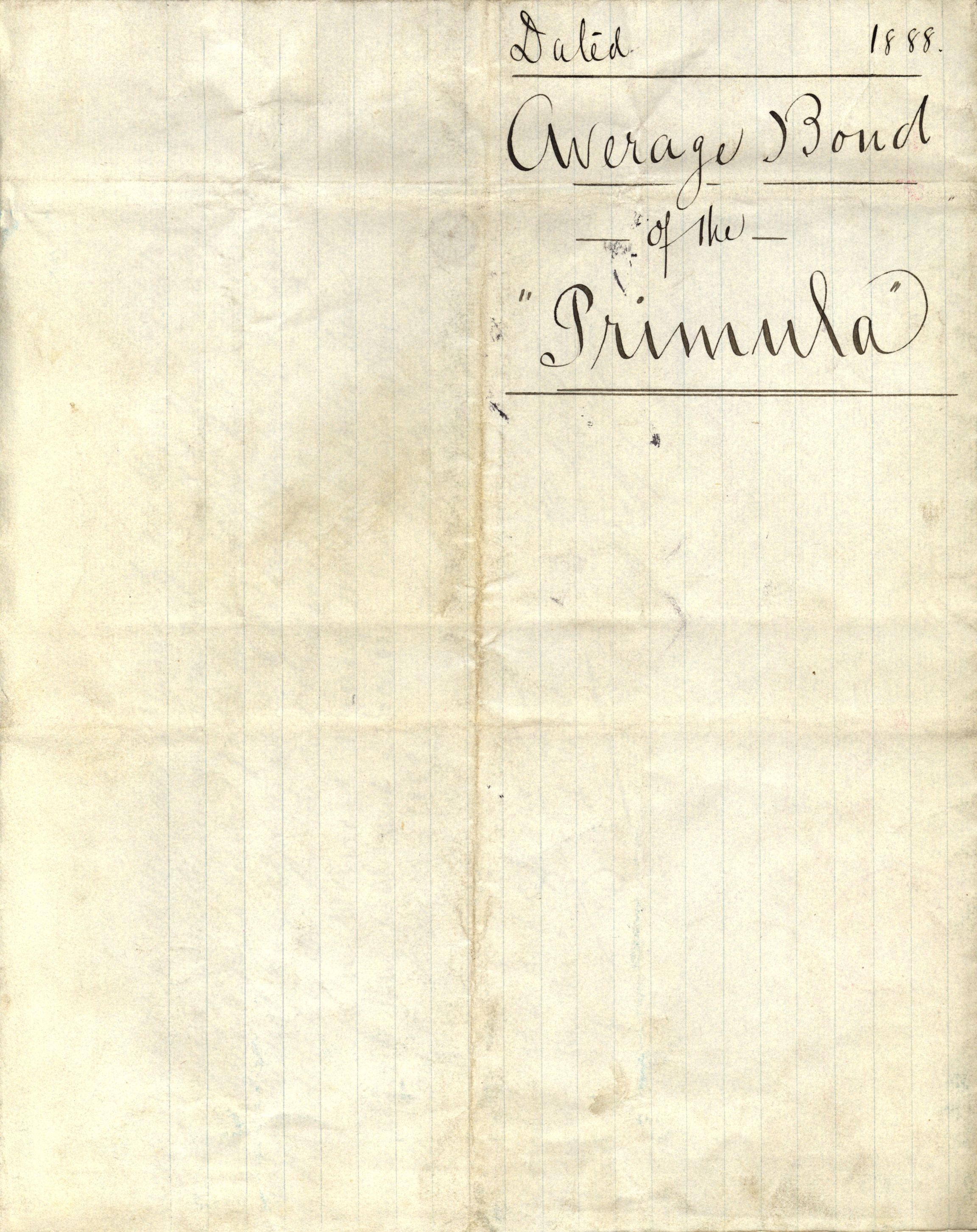 Pa 63 - Østlandske skibsassuranceforening, VEMU/A-1079/G/Ga/L0021/0003: Havaridokumenter / Inga av Drammen, Inga av Sandefjord, Primula, 1888-1889, s. 197