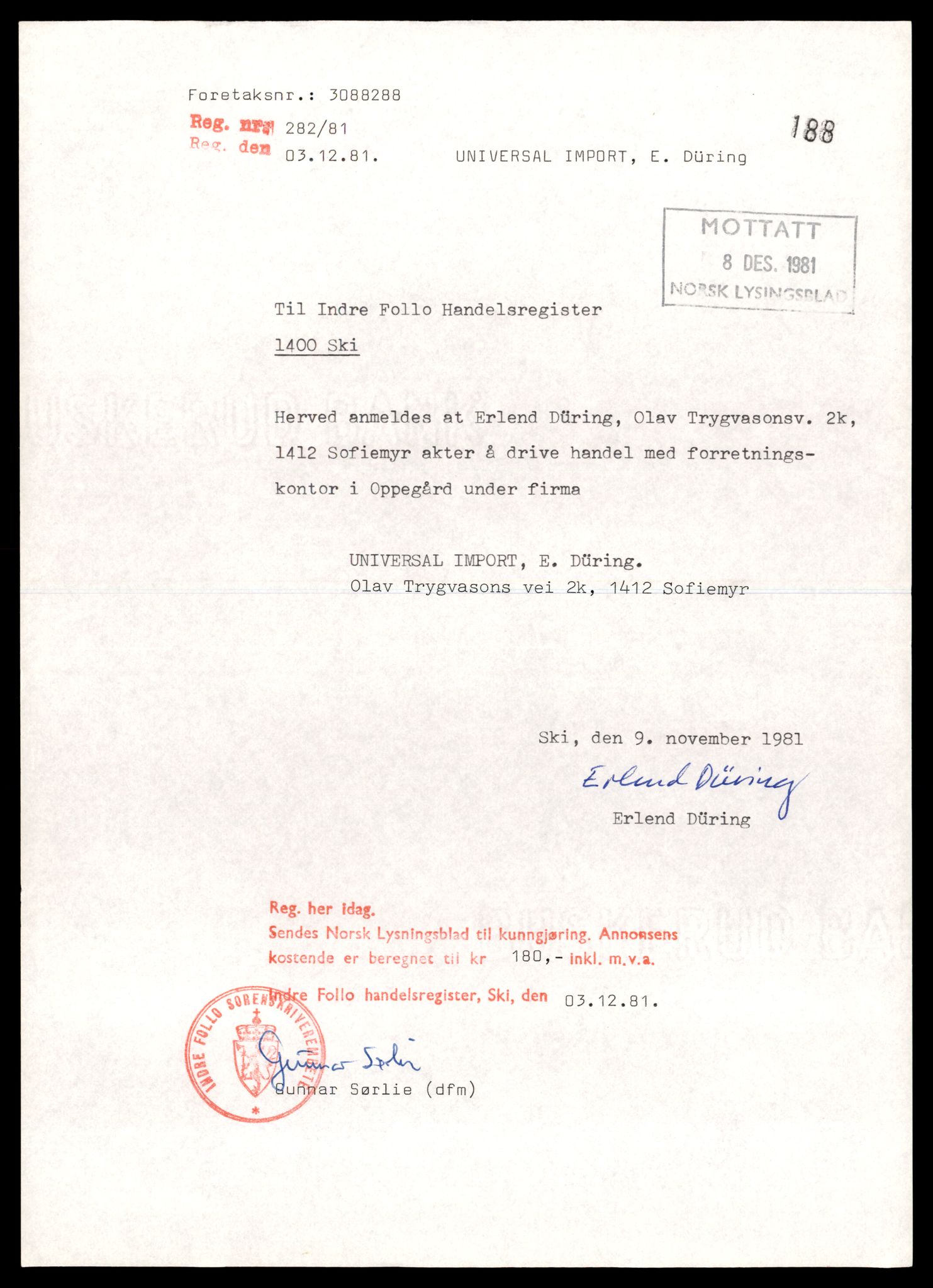 Indre Follo tingrett, AV/SAT-A-10086/K/Kb/Kbb/L0014: Enkeltmannsforetak og ANS, U - Å, 1944-1990, s. 5