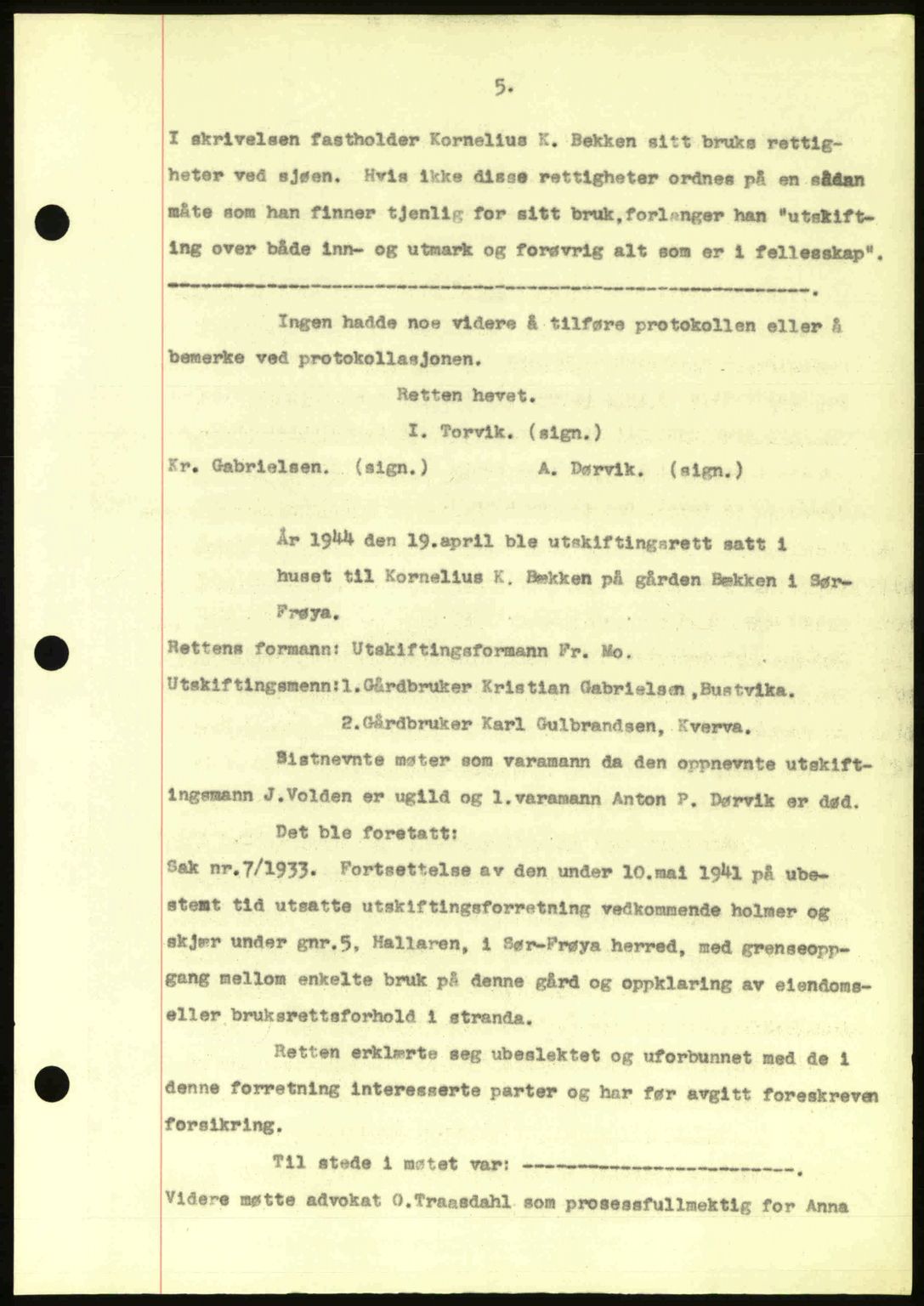 Hitra sorenskriveri, AV/SAT-A-0018/2/2C/2Ca: Pantebok nr. A2, 1943-1945, Dagboknr: 342/1944