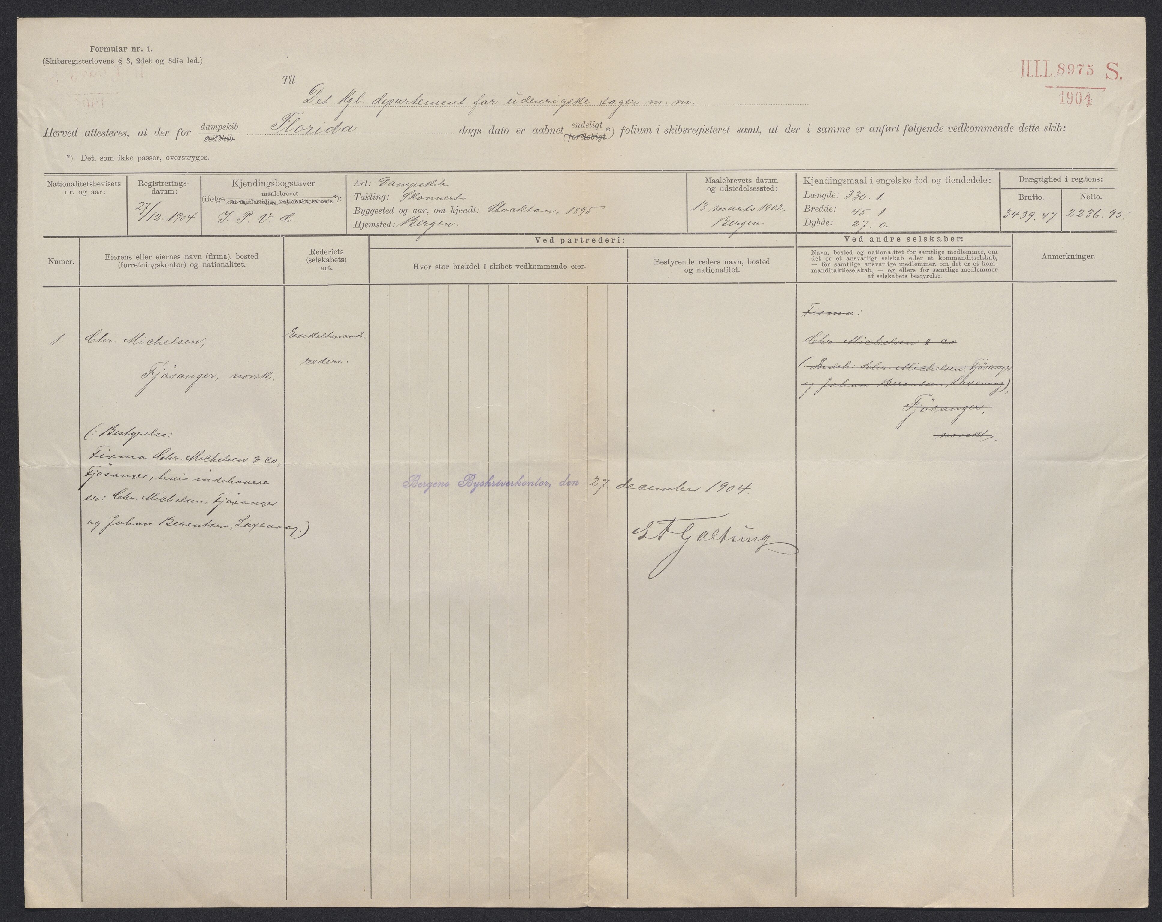 Sjøfartsdirektoratet med forløpere, skipsmapper slettede skip, AV/RA-S-4998/F/Fa/L0354: --, 1876-1933, s. 396