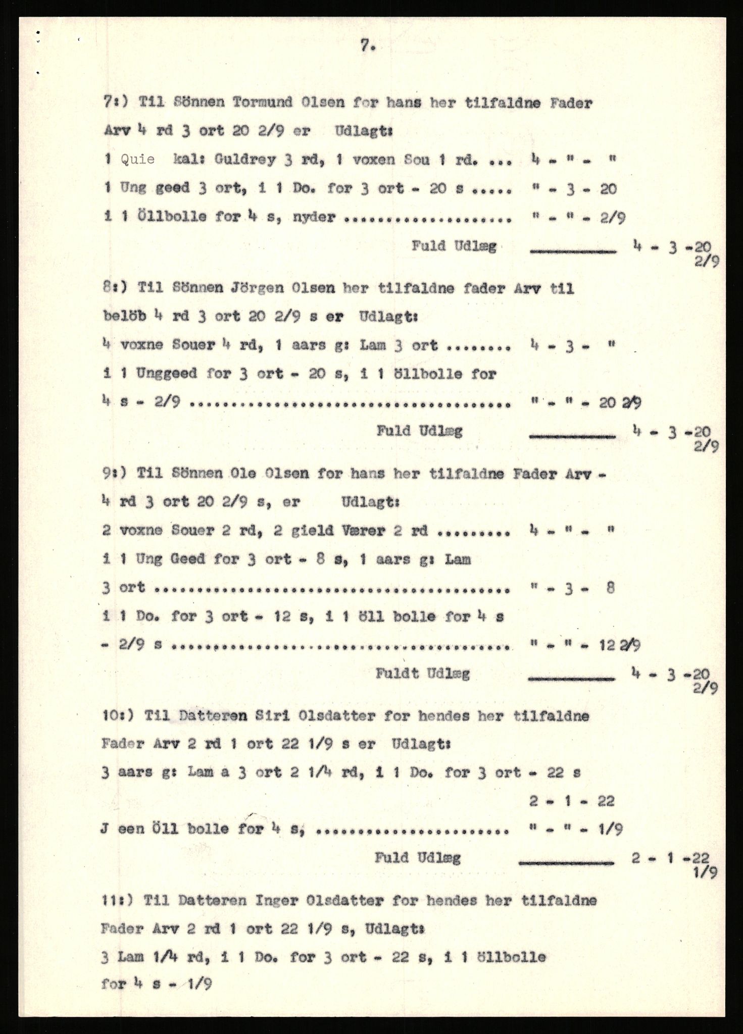 Statsarkivet i Stavanger, AV/SAST-A-101971/03/Y/Yj/L0098: Avskrifter sortert etter gårdsnavn: Øigrei - Østeinstad, 1750-1930, s. 24