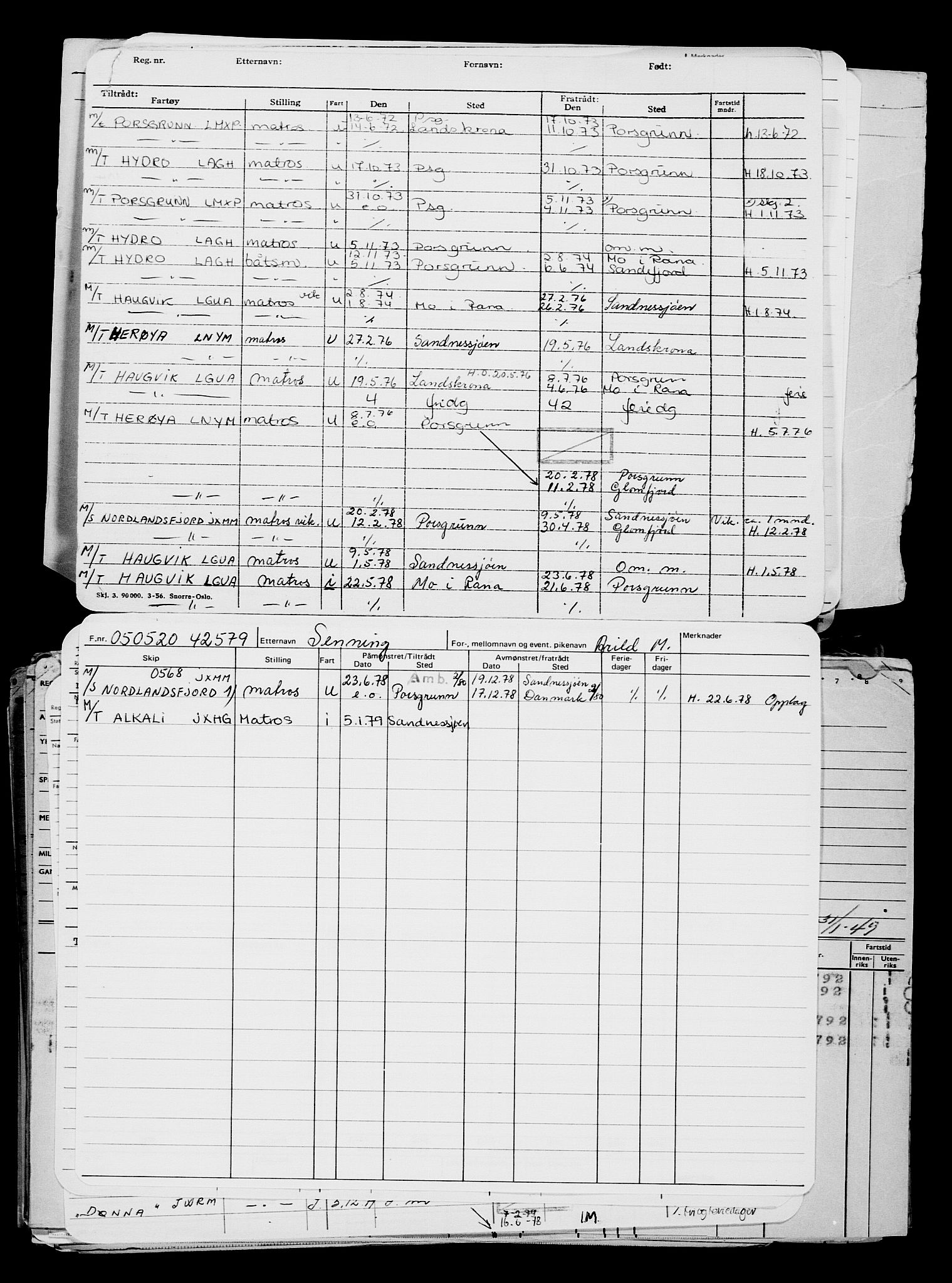 Direktoratet for sjømenn, RA/S-3545/G/Gb/L0180: Hovedkort, 1920, s. 382