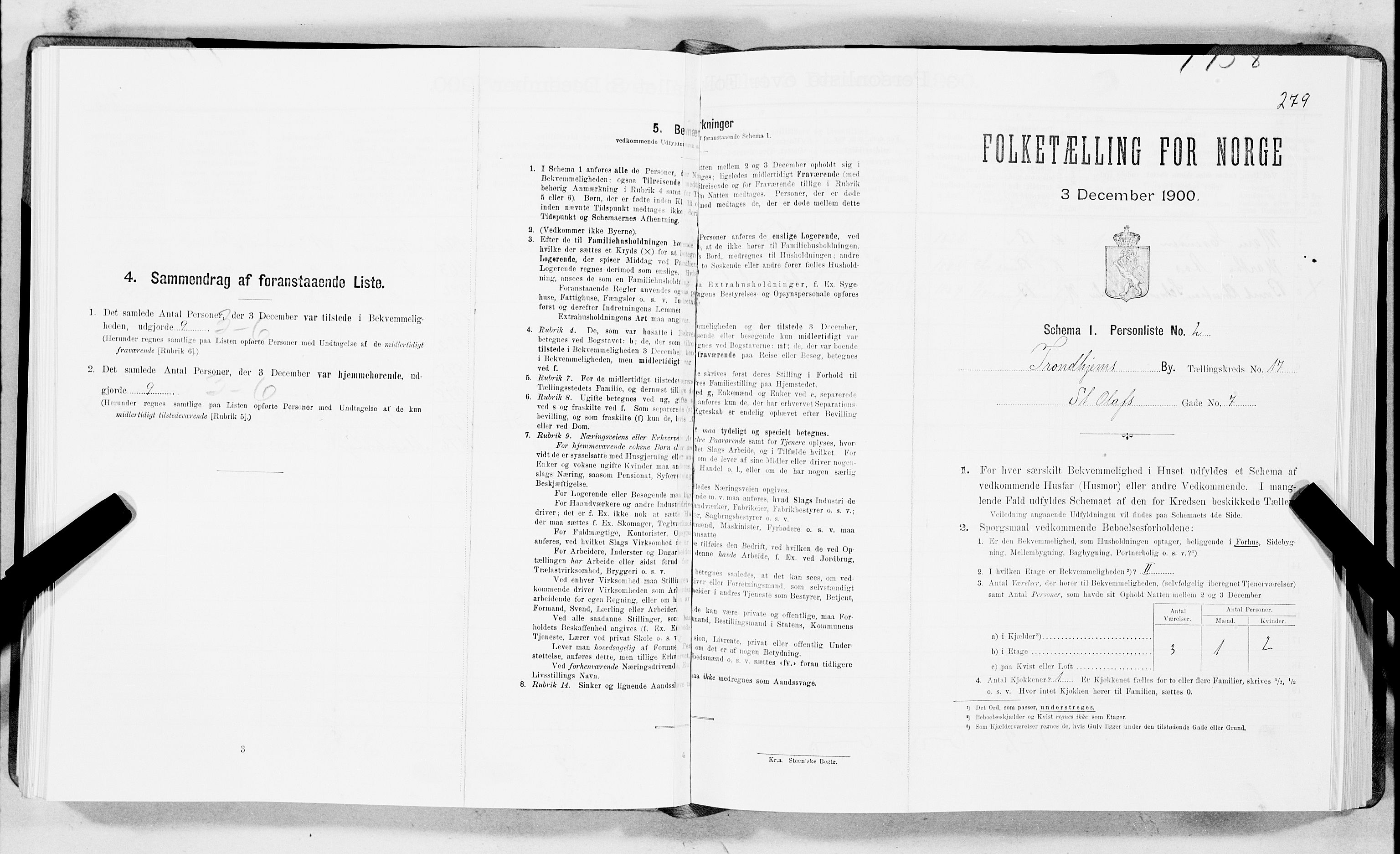 SAT, Folketelling 1900 for 1601 Trondheim kjøpstad, 1900, s. 2818