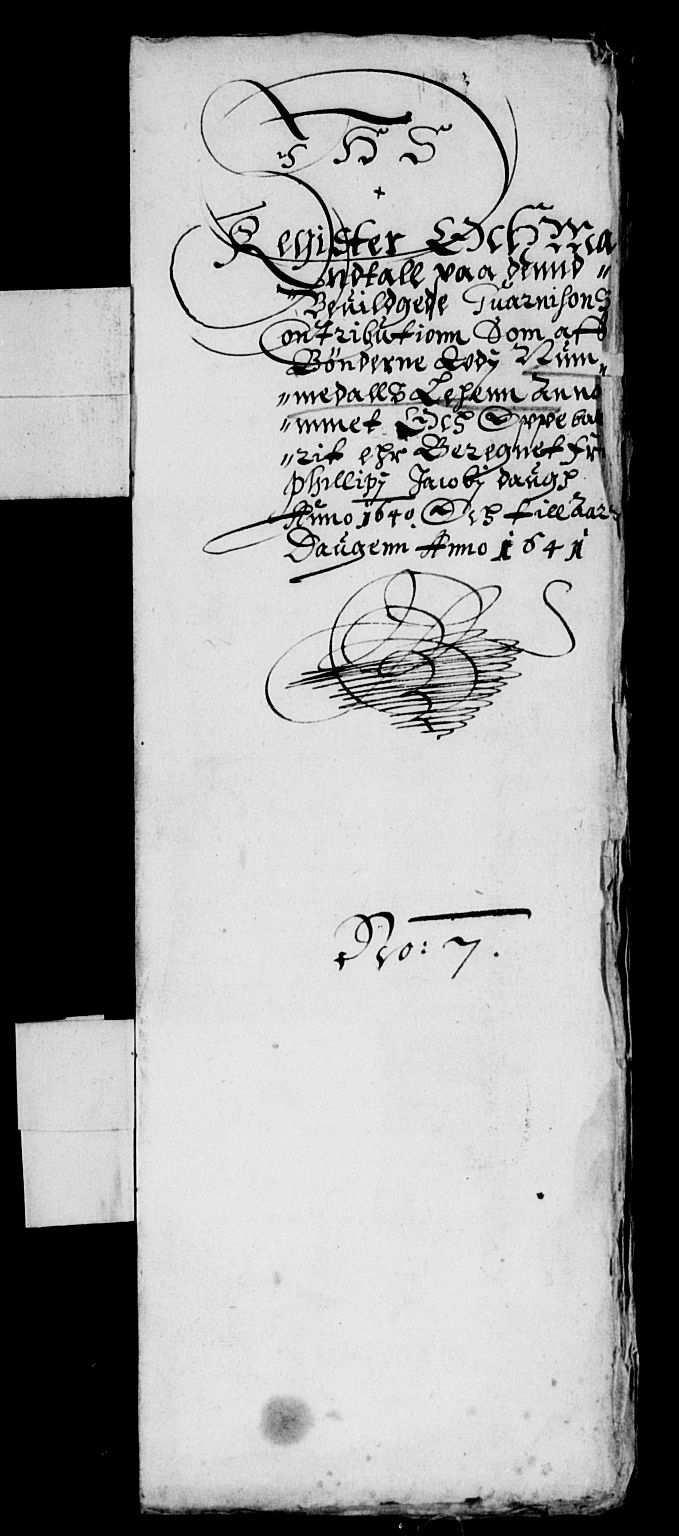Rentekammeret inntil 1814, Reviderte regnskaper, Lensregnskaper, AV/RA-EA-5023/R/Rb/Rbw/L0069: Trondheim len, 1640-1641