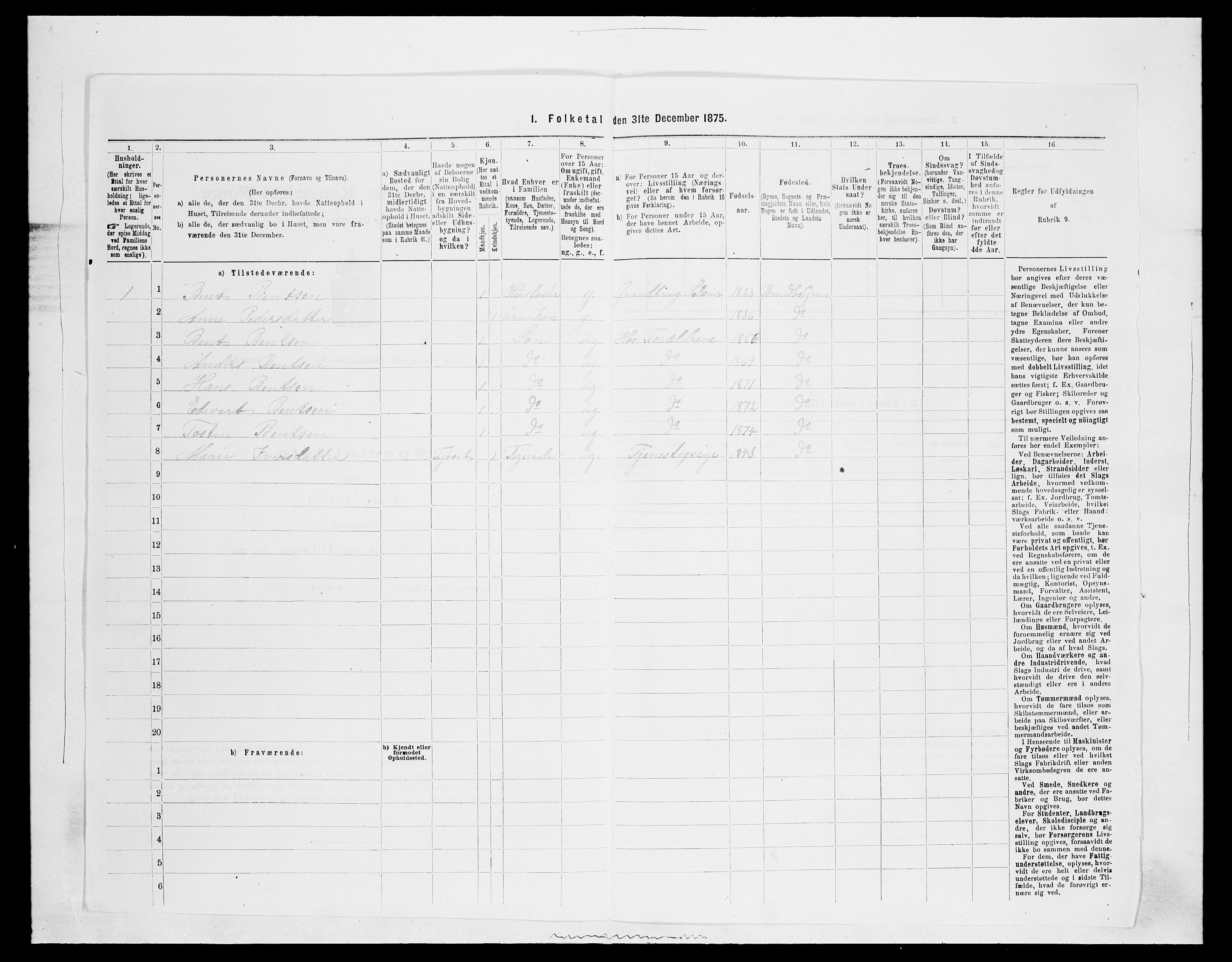 SAH, Folketelling 1875 for 0534P Gran prestegjeld, 1875, s. 371