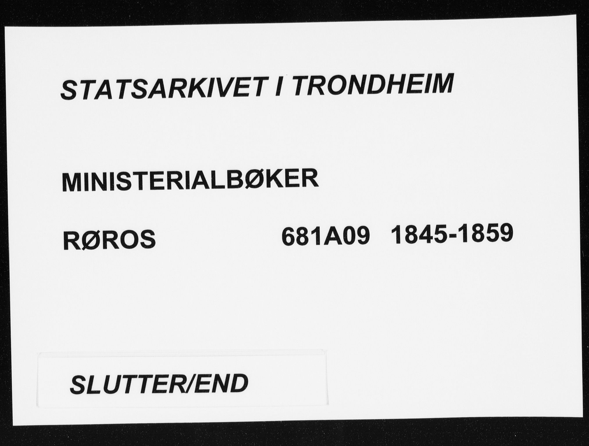 Ministerialprotokoller, klokkerbøker og fødselsregistre - Sør-Trøndelag, SAT/A-1456/681/L0931: Ministerialbok nr. 681A09, 1845-1859