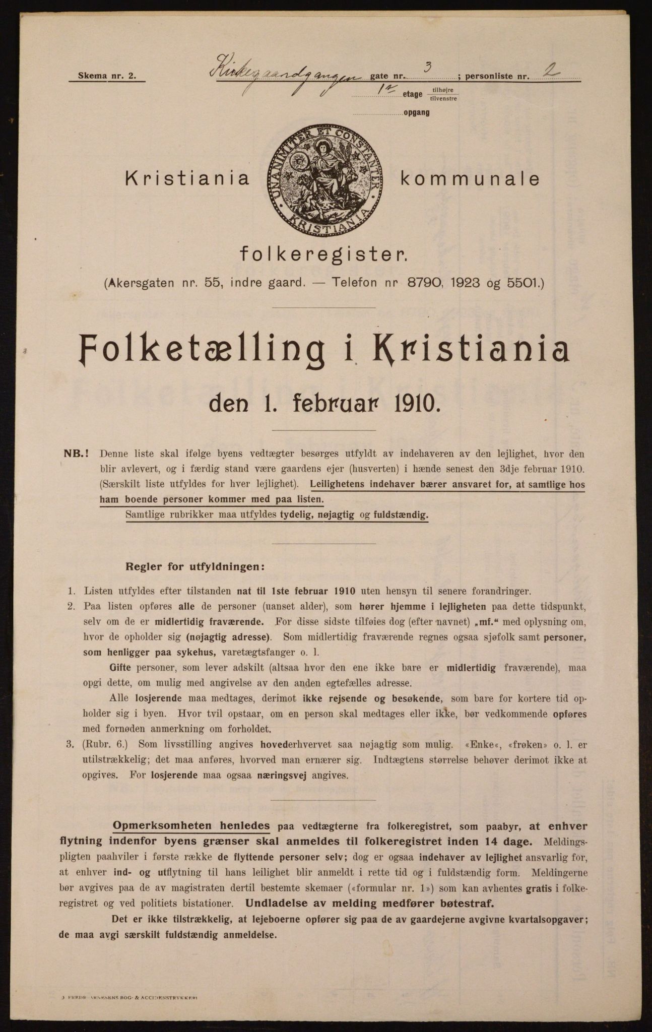 OBA, Kommunal folketelling 1.2.1910 for Kristiania, 1910, s. 48478