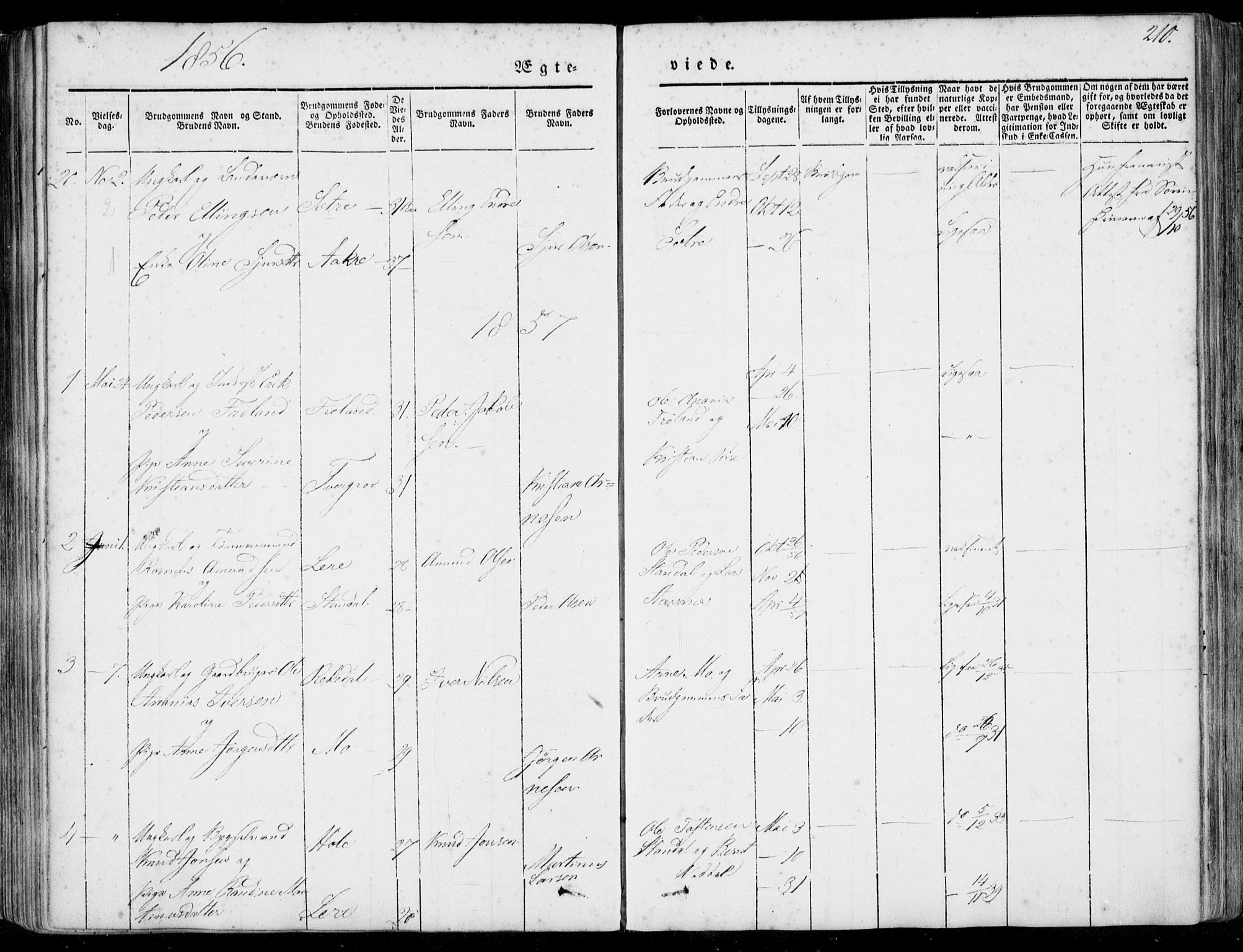 Ministerialprotokoller, klokkerbøker og fødselsregistre - Møre og Romsdal, AV/SAT-A-1454/515/L0209: Ministerialbok nr. 515A05, 1847-1868, s. 210