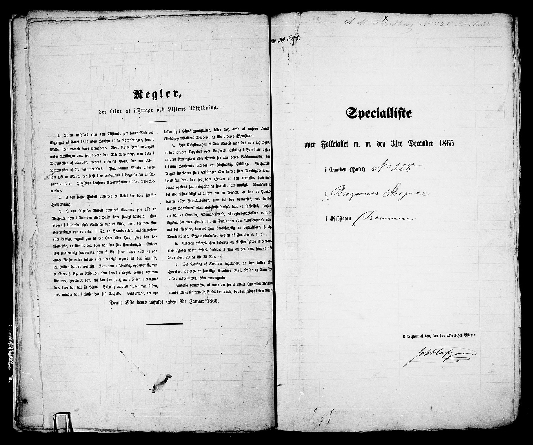 RA, Folketelling 1865 for 0602aB Bragernes prestegjeld i Drammen kjøpstad, 1865, s. 649