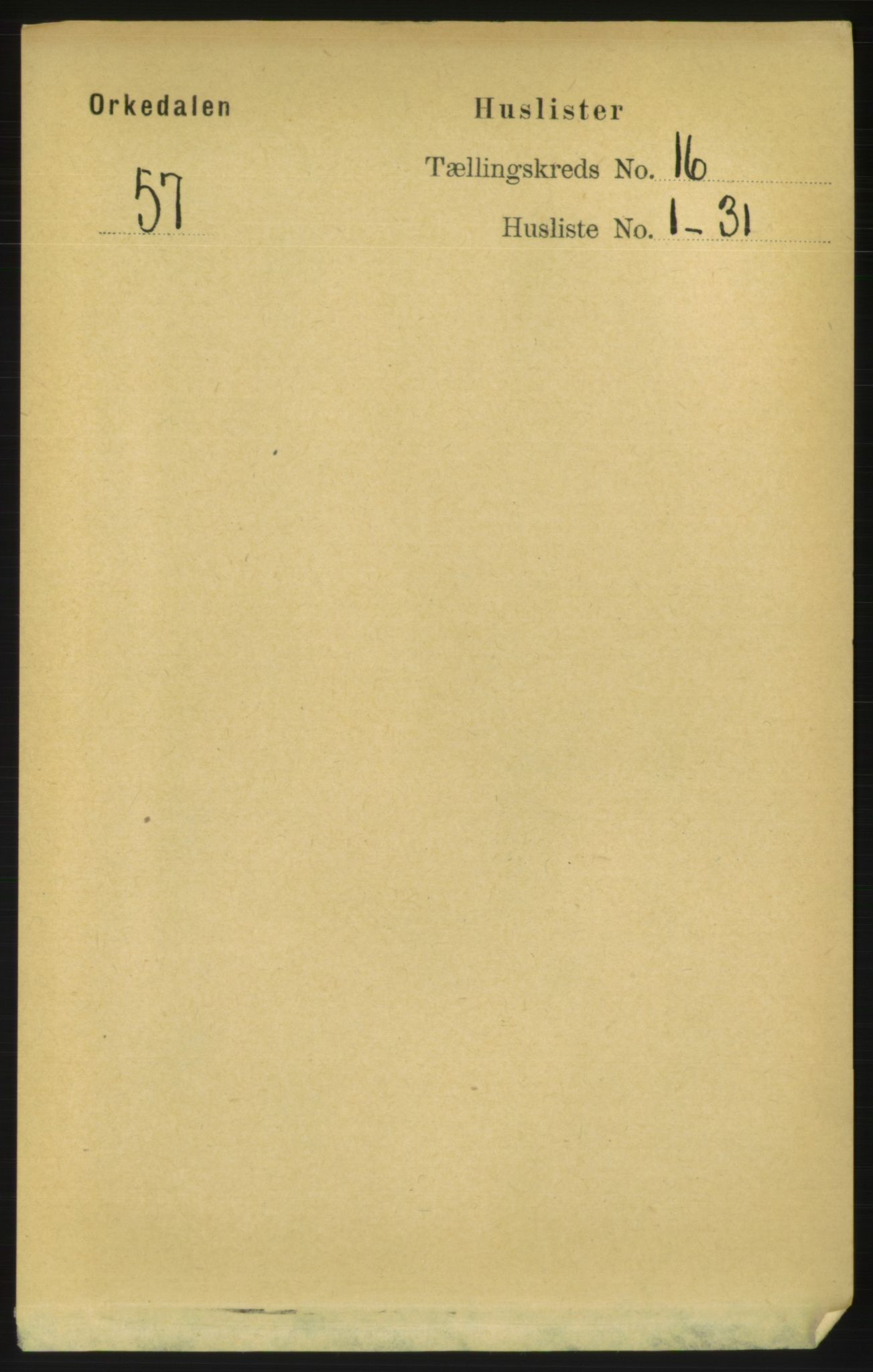 RA, Folketelling 1891 for 1638 Orkdal herred, 1891, s. 7117