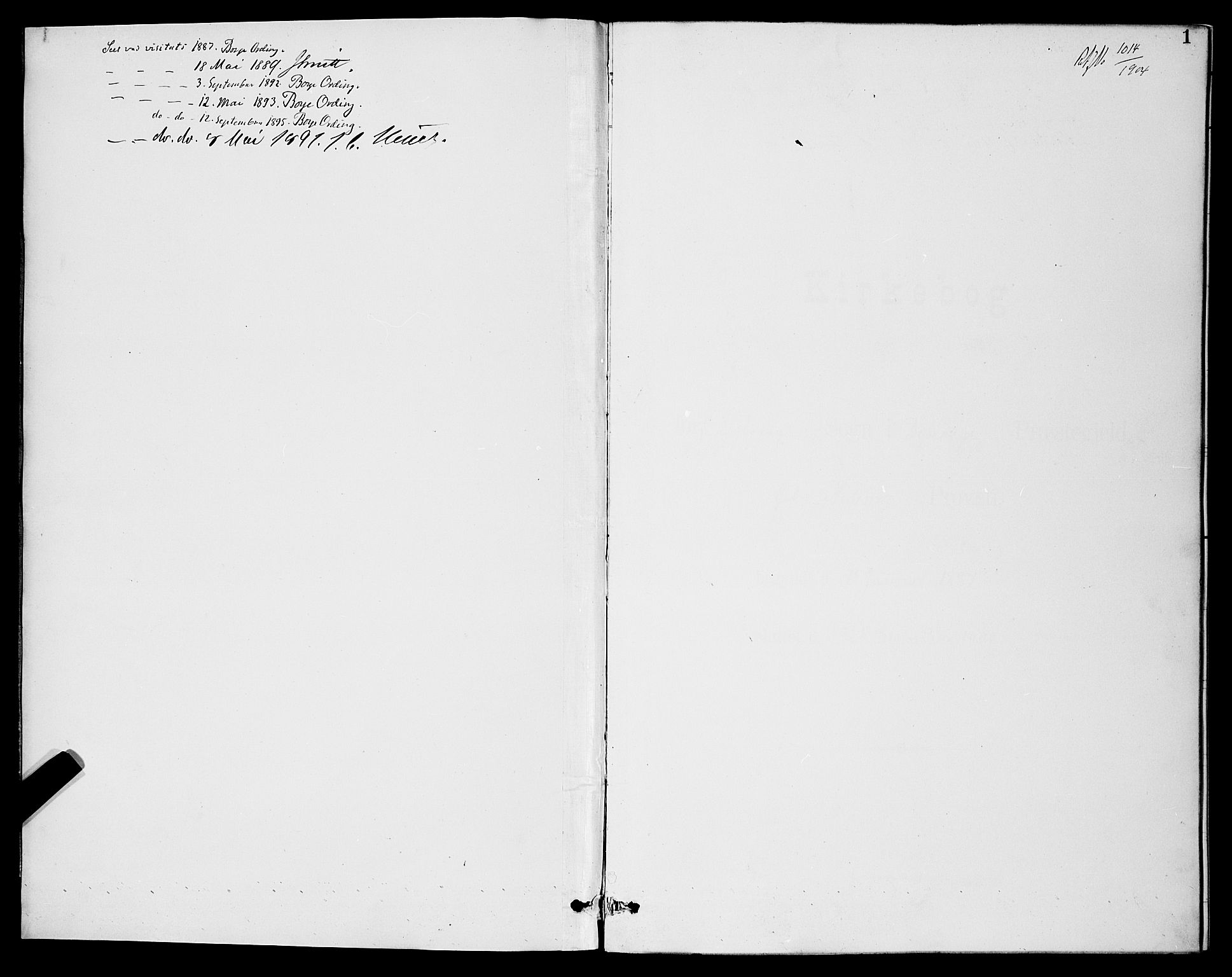 Dypvåg sokneprestkontor, AV/SAK-1111-0007/F/Fb/Fba/L0013: Klokkerbok nr. B 13, 1887-1900