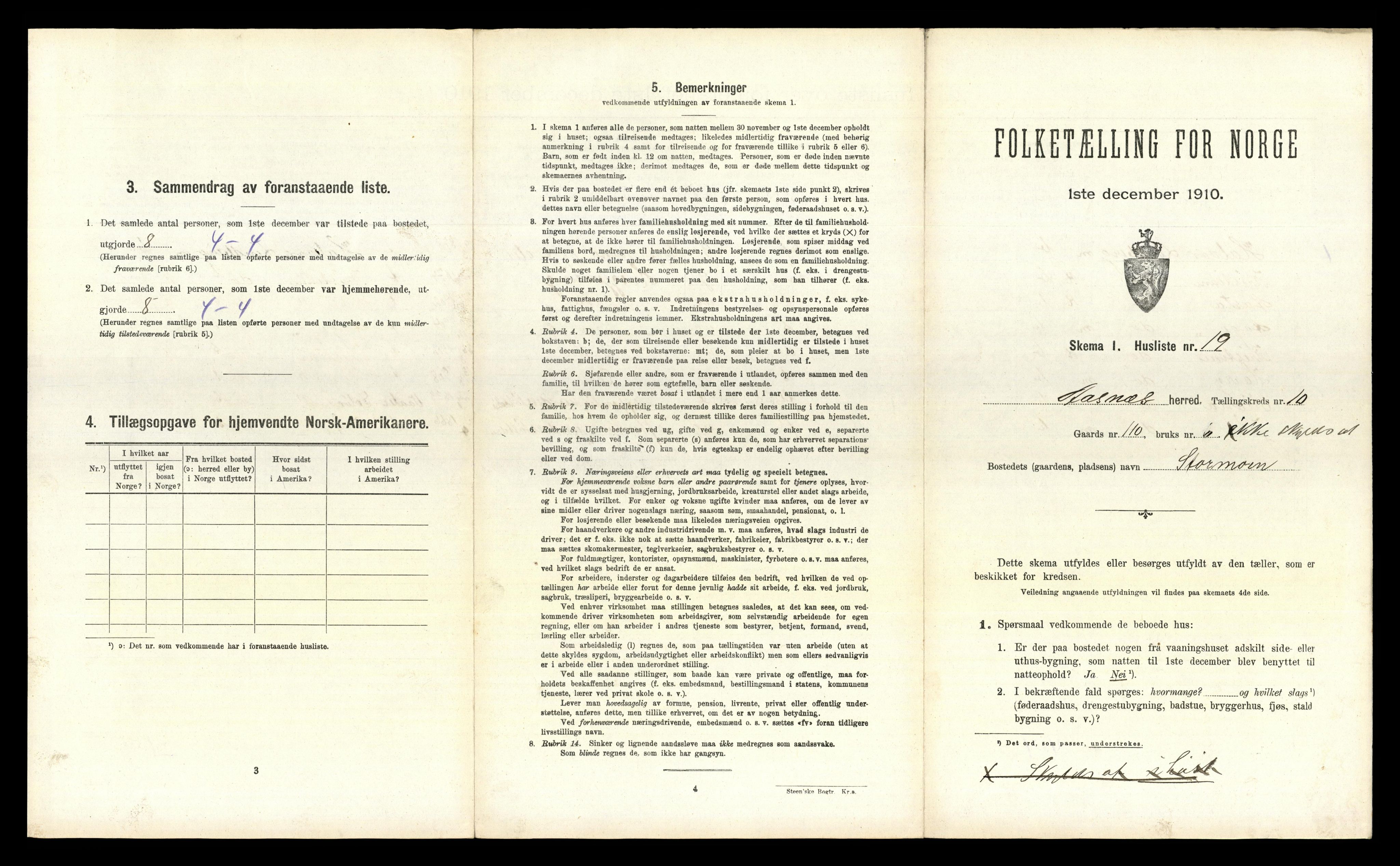 RA, Folketelling 1910 for 0425 Åsnes herred, 1910, s. 1548