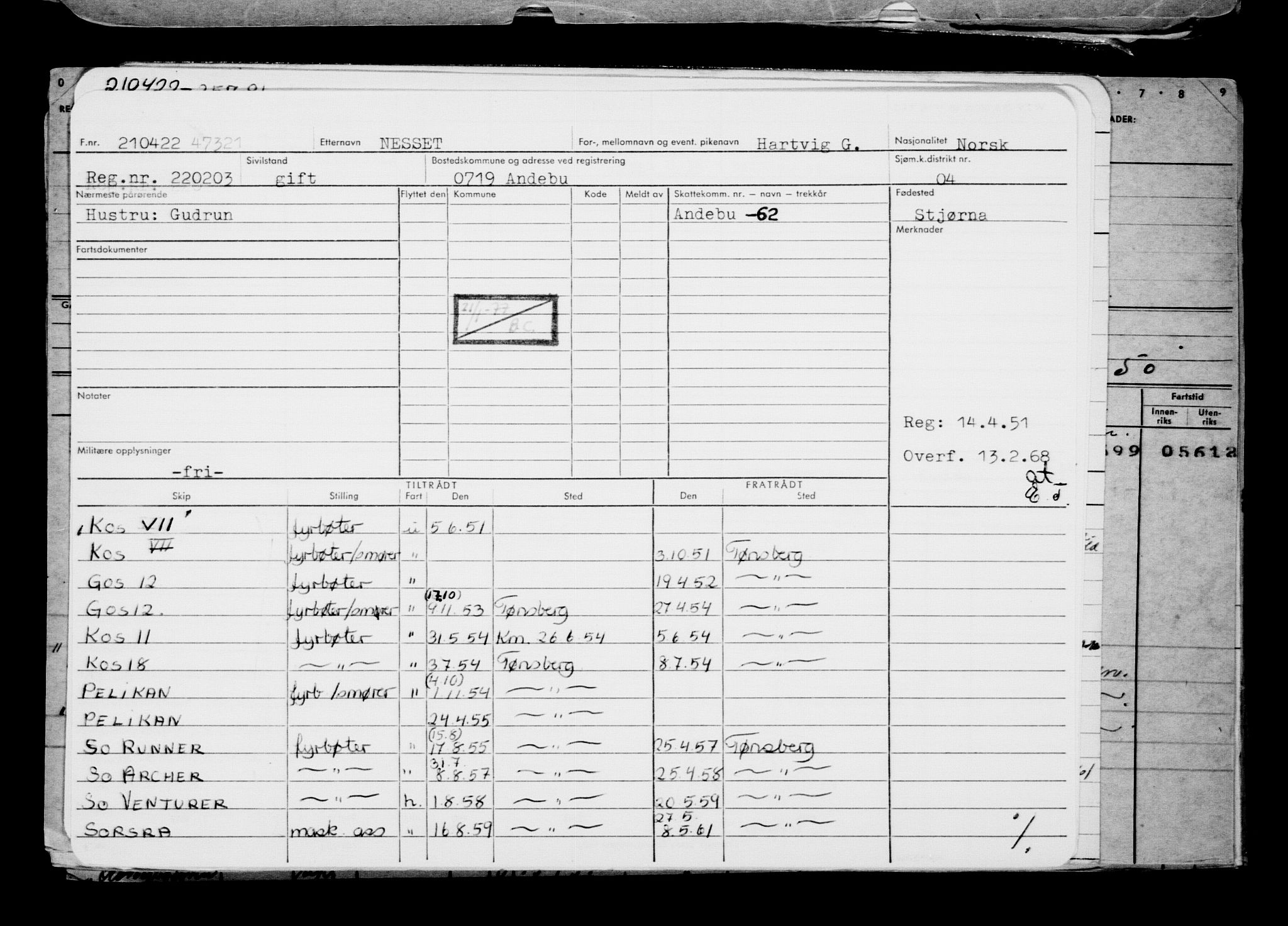 Direktoratet for sjømenn, AV/RA-S-3545/G/Gb/L0205: Hovedkort, 1922, s. 550