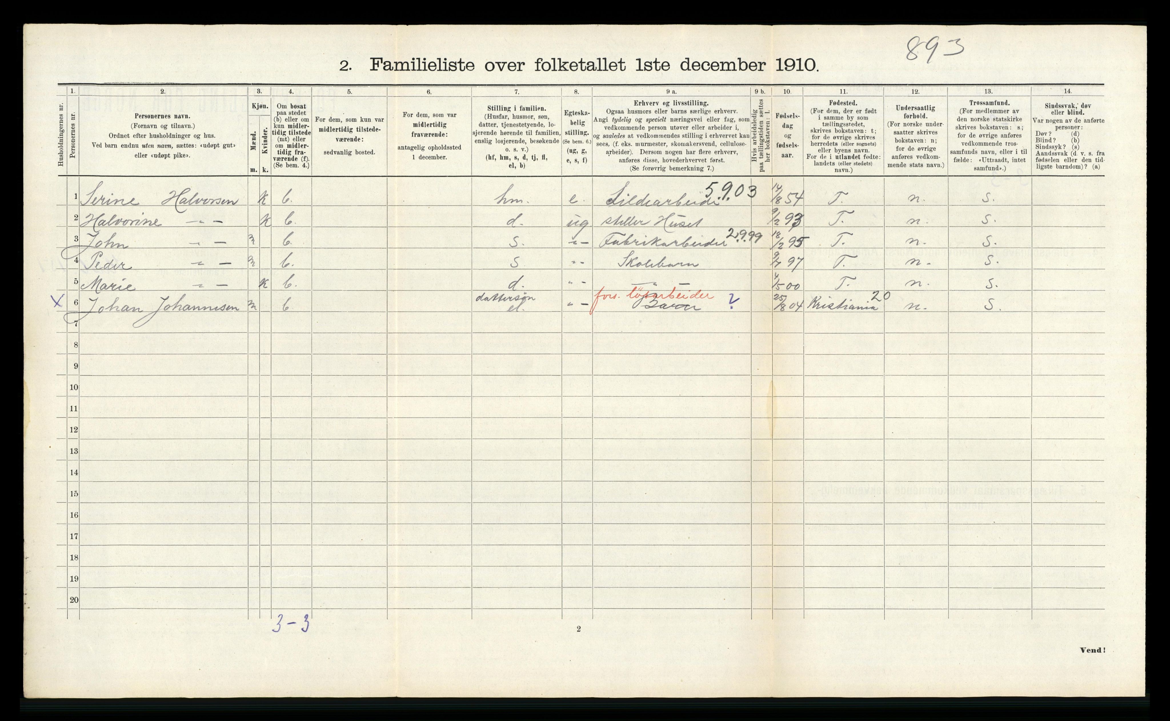 RA, Folketelling 1910 for 1106 Haugesund kjøpstad, 1910, s. 5291