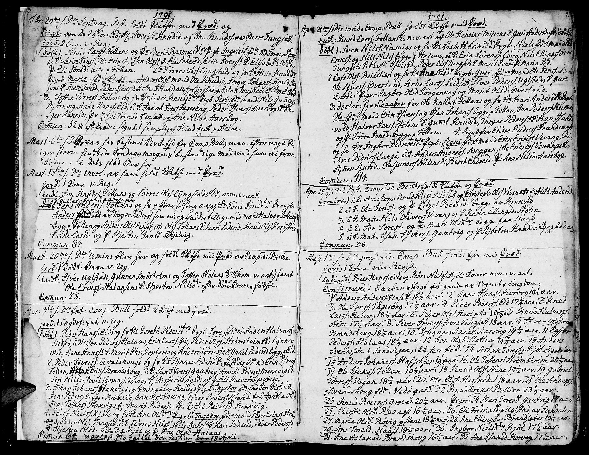 Ministerialprotokoller, klokkerbøker og fødselsregistre - Møre og Romsdal, AV/SAT-A-1454/570/L0830: Ministerialbok nr. 570A04, 1789-1819, s. 10-11