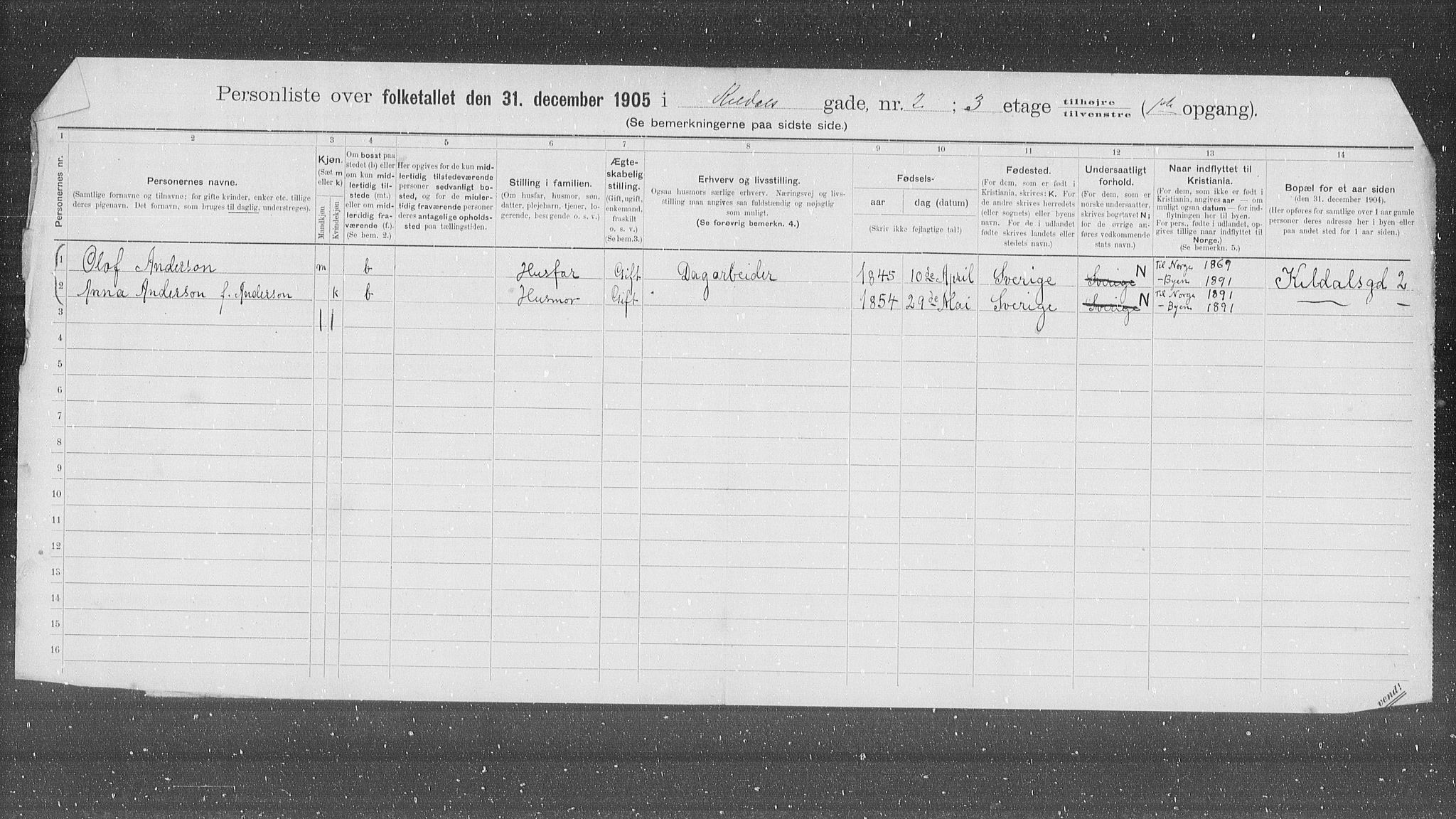 OBA, Kommunal folketelling 31.12.1905 for Kristiania kjøpstad, 1905, s. 25948