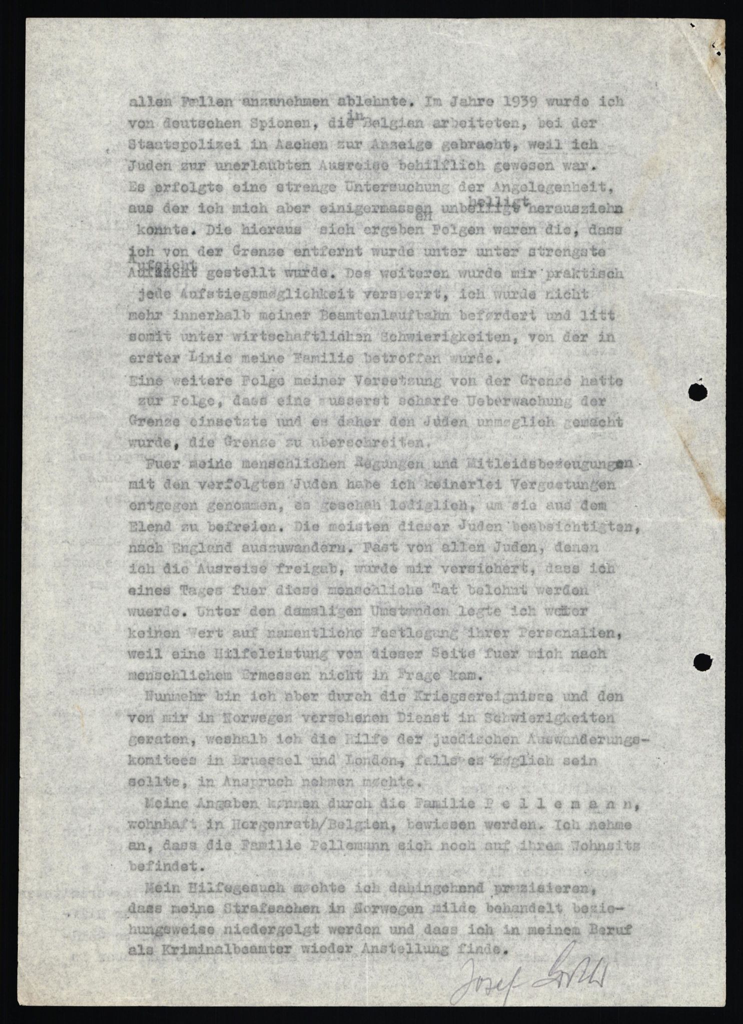 Forsvaret, Forsvarets overkommando II, AV/RA-RAFA-3915/D/Db/L0010: CI Questionaires. Tyske okkupasjonsstyrker i Norge. Tyskere., 1945-1946, s. 358