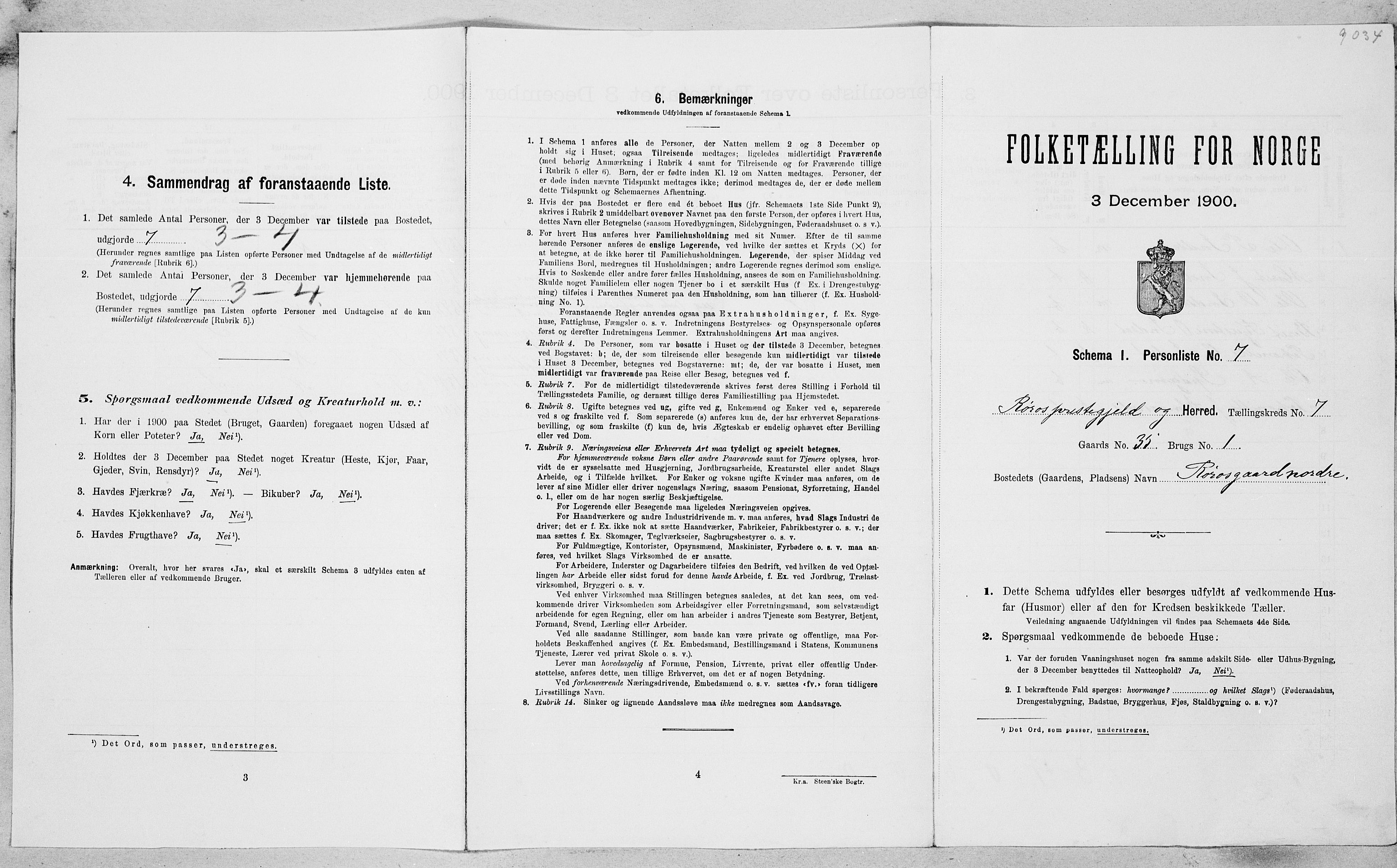 SAT, Folketelling 1900 for 1640 Røros herred, 1900, s. 872