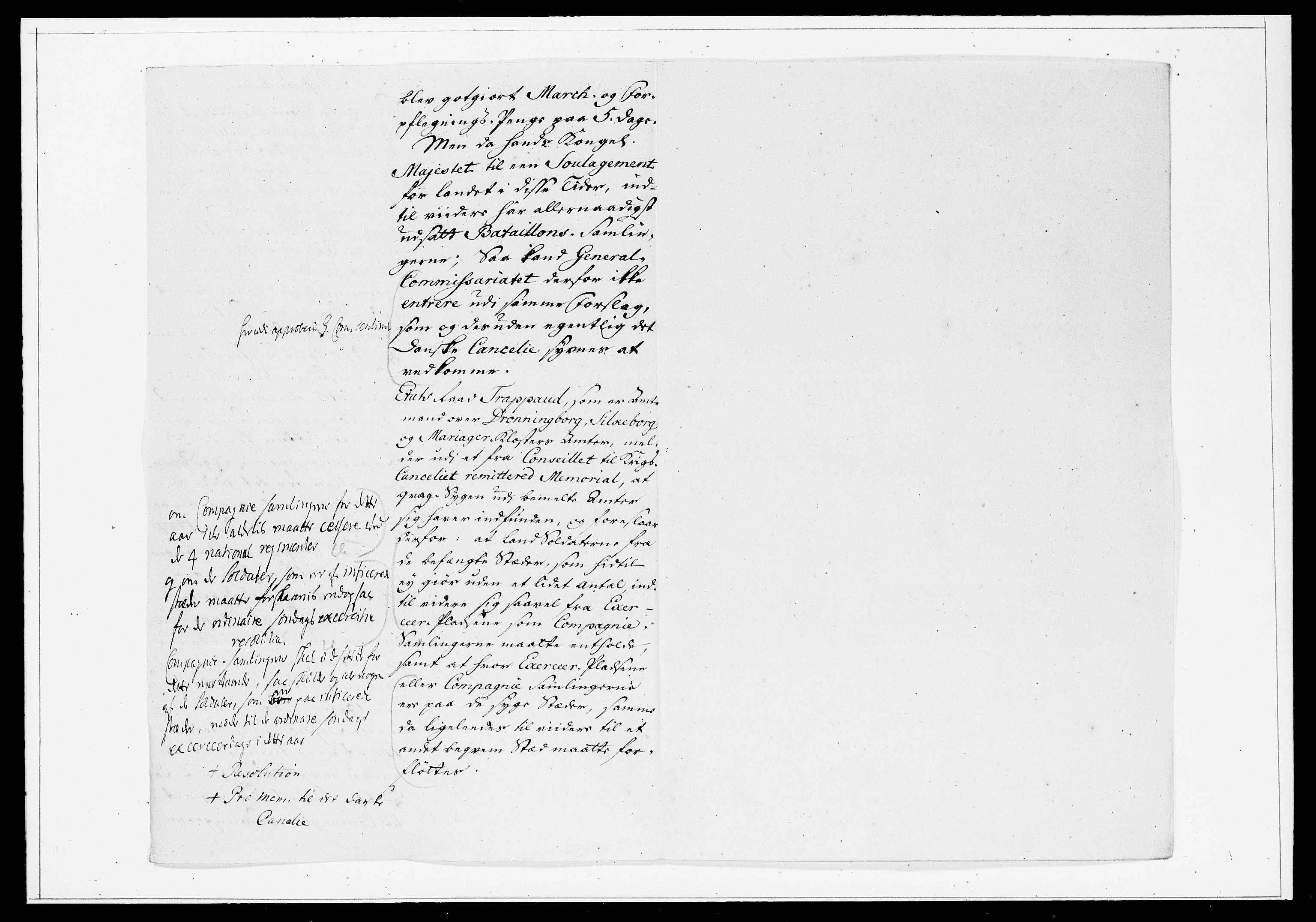 Krigskollegiet, Krigskancelliet, DRA/A-0006/-/1194-1198: Refererede sager, 1746, s. 127